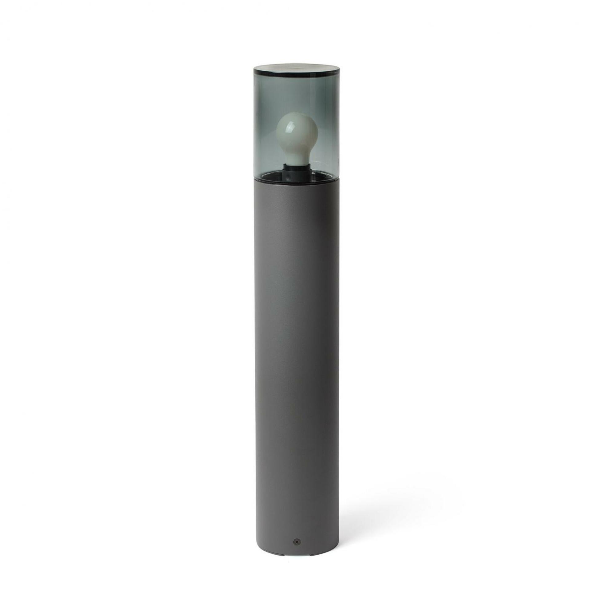 Levně FARO KILA 700 sloupková lampa, tmavě šedá, kouřová