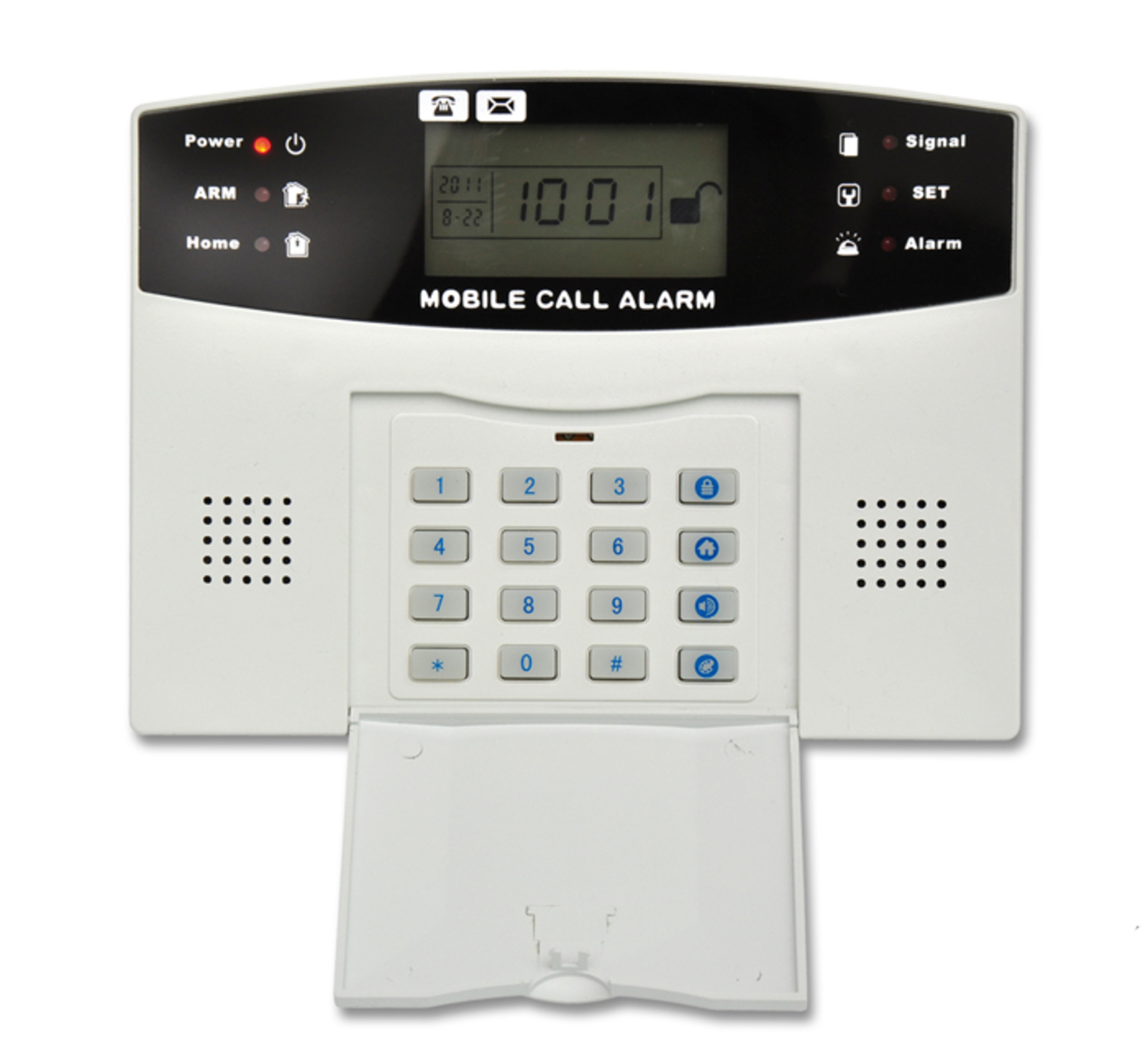 Levně Ecolite Bezdrátový GSM alarm s LCD displ., 4x dálk.ovl., 2x PIR, 2x DOOR, 1x siréna HF-GSM03