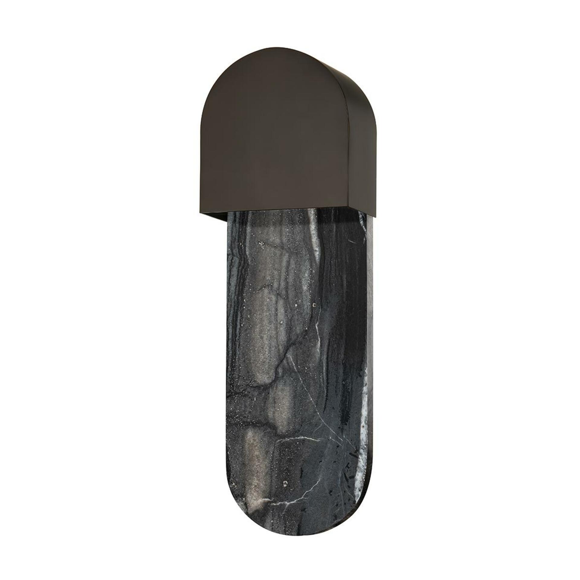 HUDSON VALLEY nástěnné svítidlo HOBART ocel černá mosaz GU10 1x9W 1851-BBR-CE