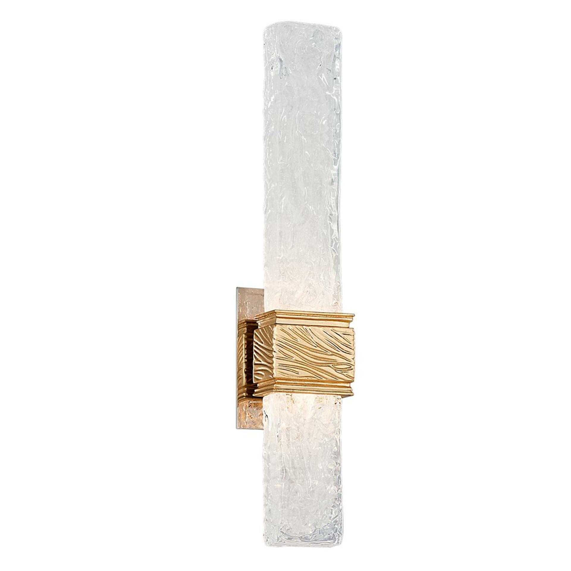 HUDSON VALLEY nástěnné svítidlo FREEZE kov/benátské sklo zlatá/čirá LED 5W 2700K stmívatelné 253-12-GL-CE