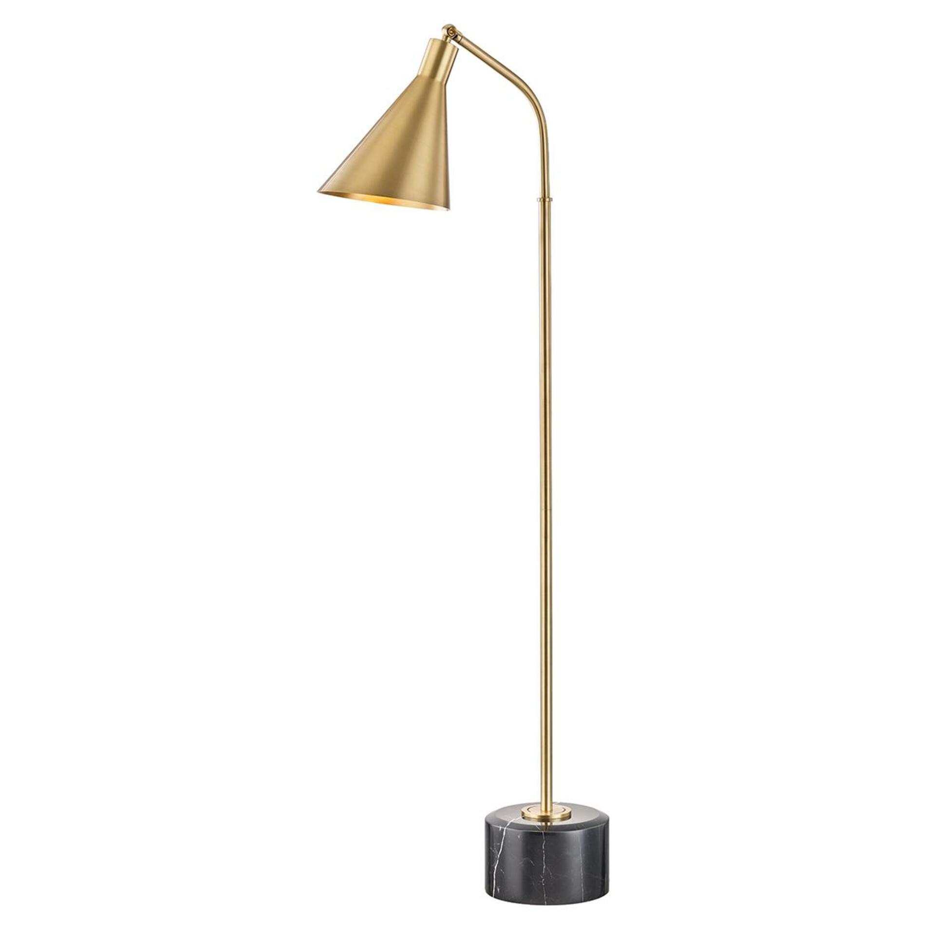 HUDSON VALLEY stojací lampa STANTON ocel staromosaz E27 1x60W L1346-AGB-CE