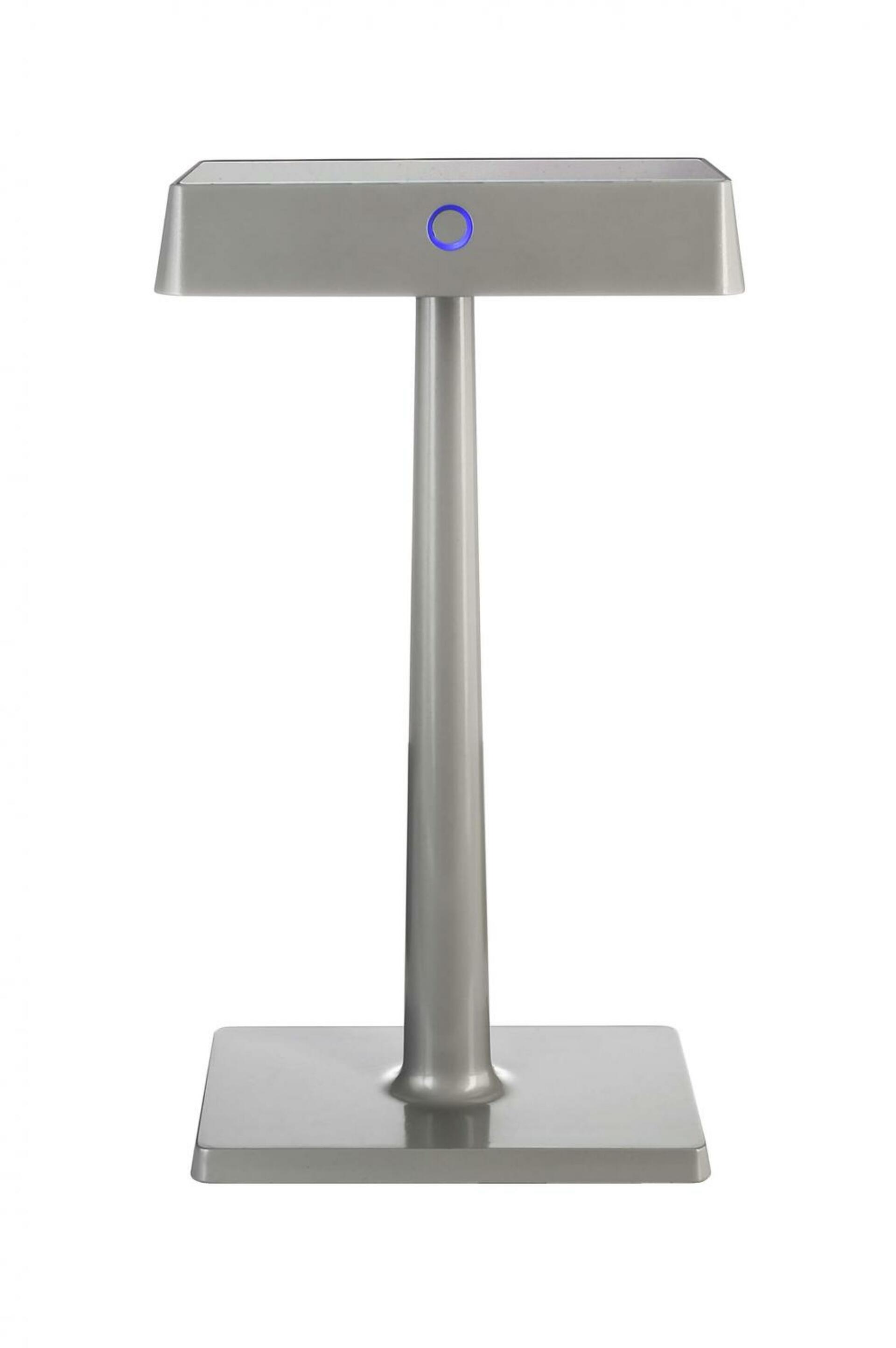 Light Impressions Deko-Light stolní lampa Algieba 3,7V DC 2,20 W 3000 K 212 lm 175 šedá s bezdrátovým nabíjením telefonu 346040