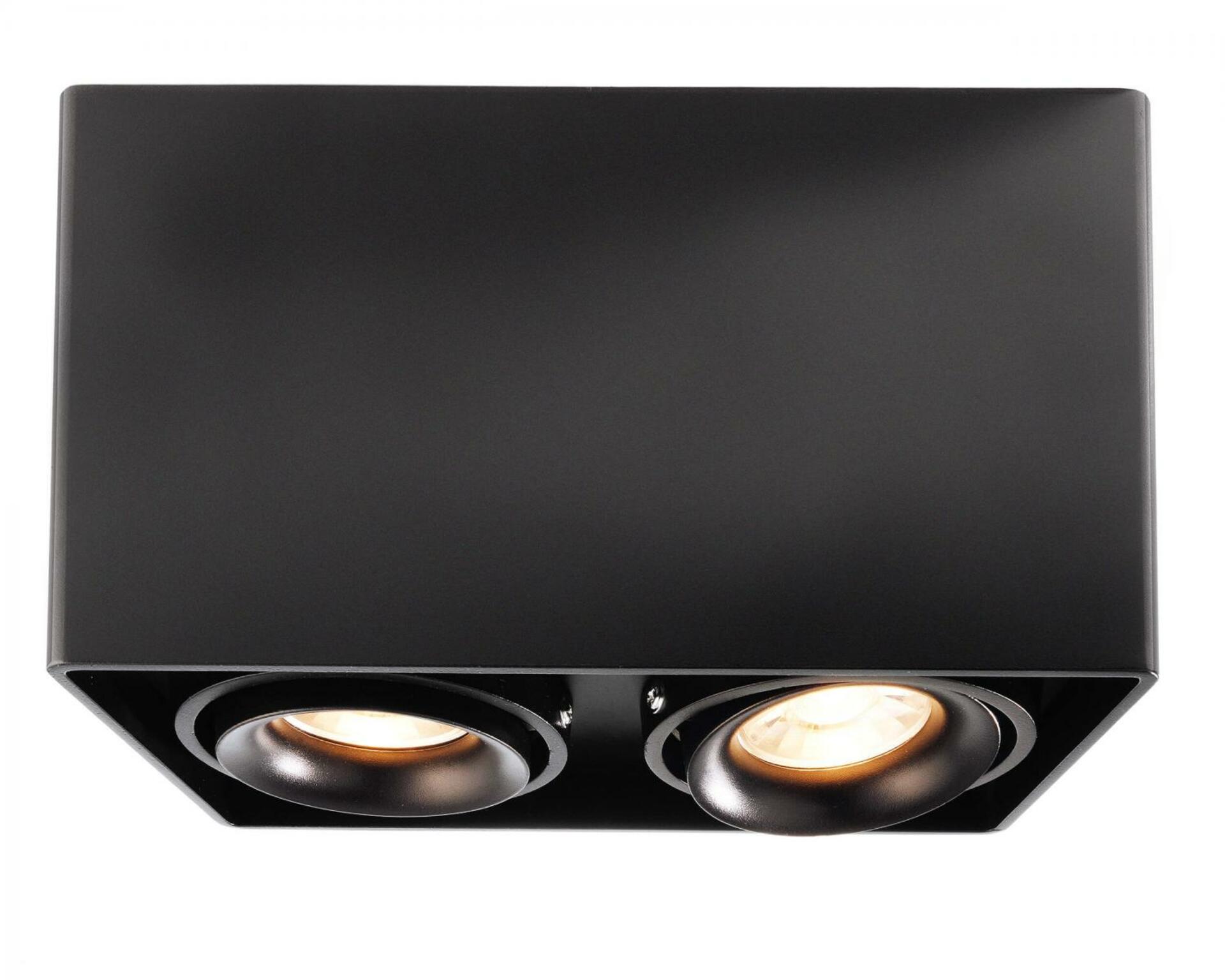 Light Impressions Kapego stropní přisazené svítidlo Mona II 220-240V AC/50-60Hz GU10 2x max. 50,00 W 186 mm černá 348005