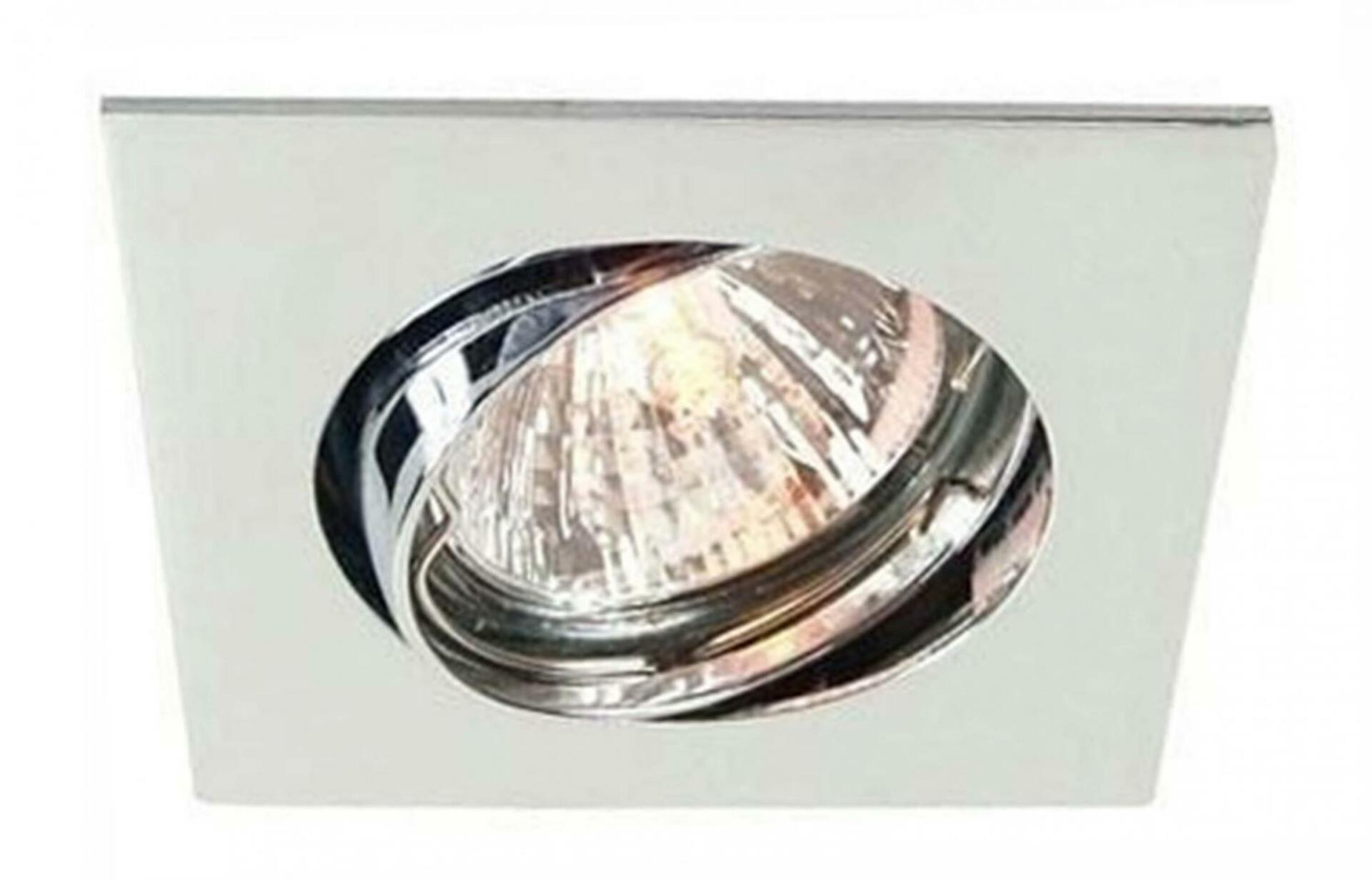 Light Impressions Kapego stropní vestavné svítidlo 12V AC/DC GU5.3 / MR16 1x max. 50,00 W 82 mm stříbrná 449211