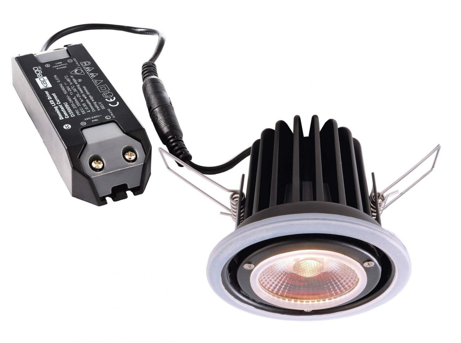 Light Impressions Deko-Light stropní vestavné svítidlo COB 68 Mood IP65 220-240V AC/50-60Hz 9,00 W 2000-2800 K 500 lm černá 565192