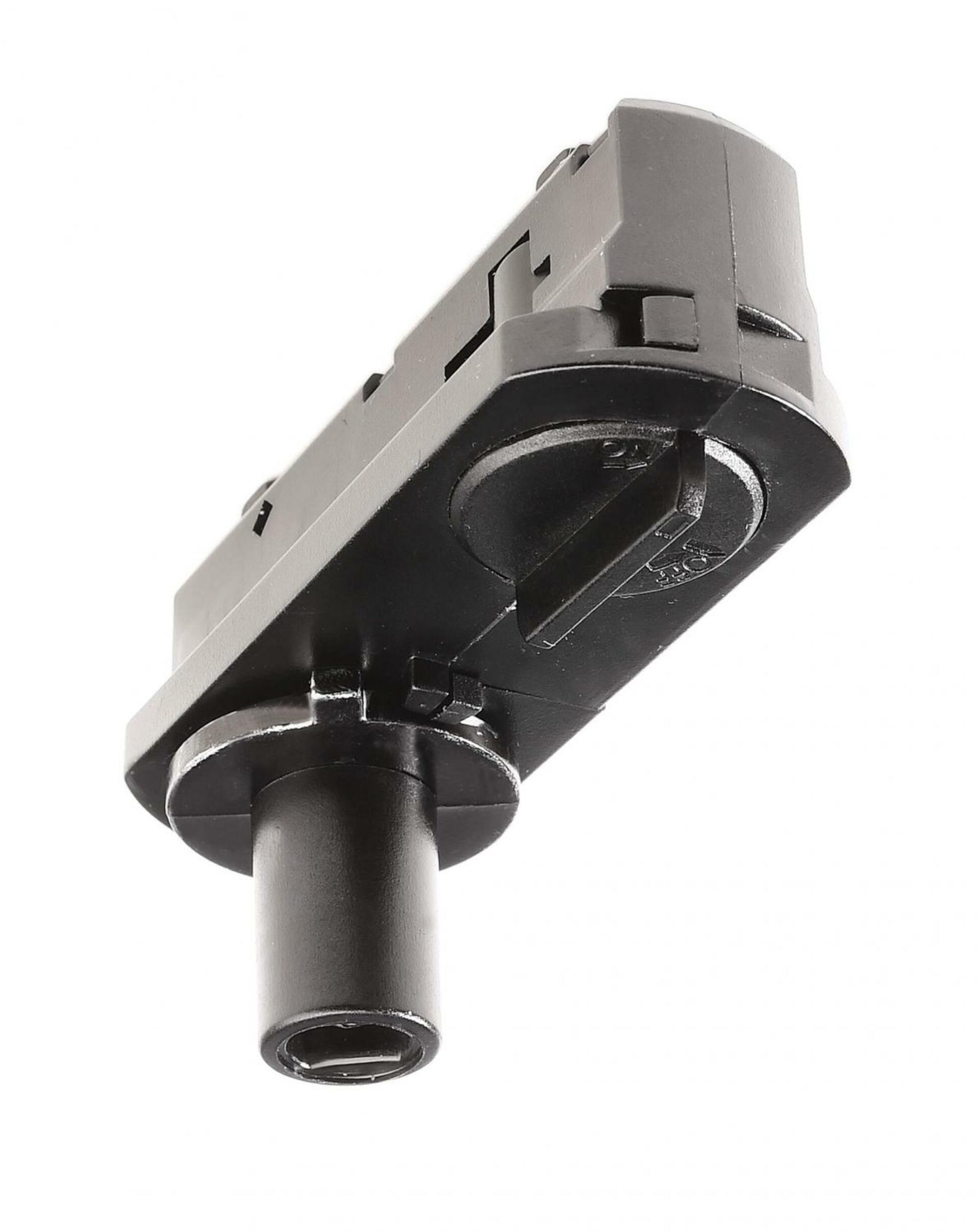 Levně Light Impressions Deko-Light 1-fázový kolejnicový systém, D One 1-fázový adaptér pro montáž svítidel, 220-240V černá RAL 9011 70 mm 720037