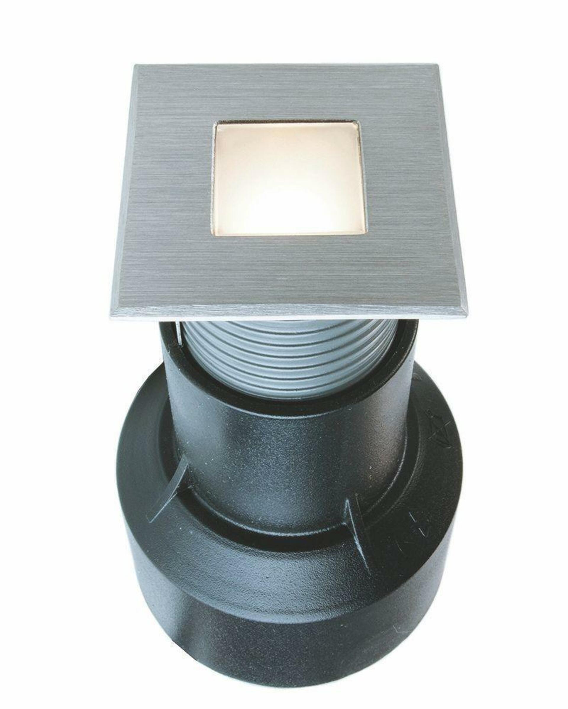 Levně Light Impressions Deko-Light zemní svítidlo Basic Square I WW 24V DC 0,55 W 3000 K 14 lm 45 mm stříbrná 730340