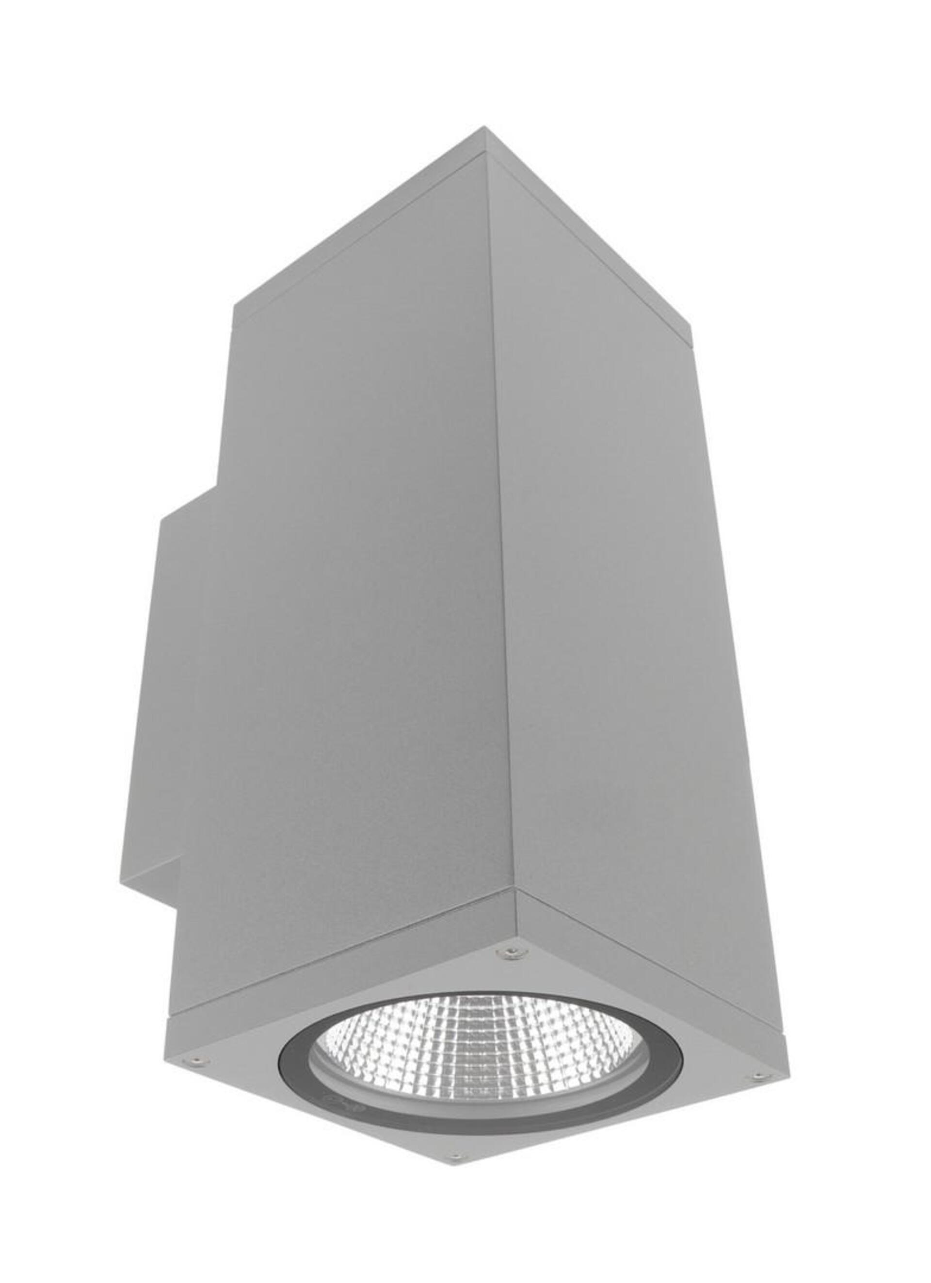 Levně Deko-Light nástěnné přisazené svítidlo - ShoreLine Pro hranaté Up+Down, 21 W, DIM, 3000/4000 K, světlešedá 731199