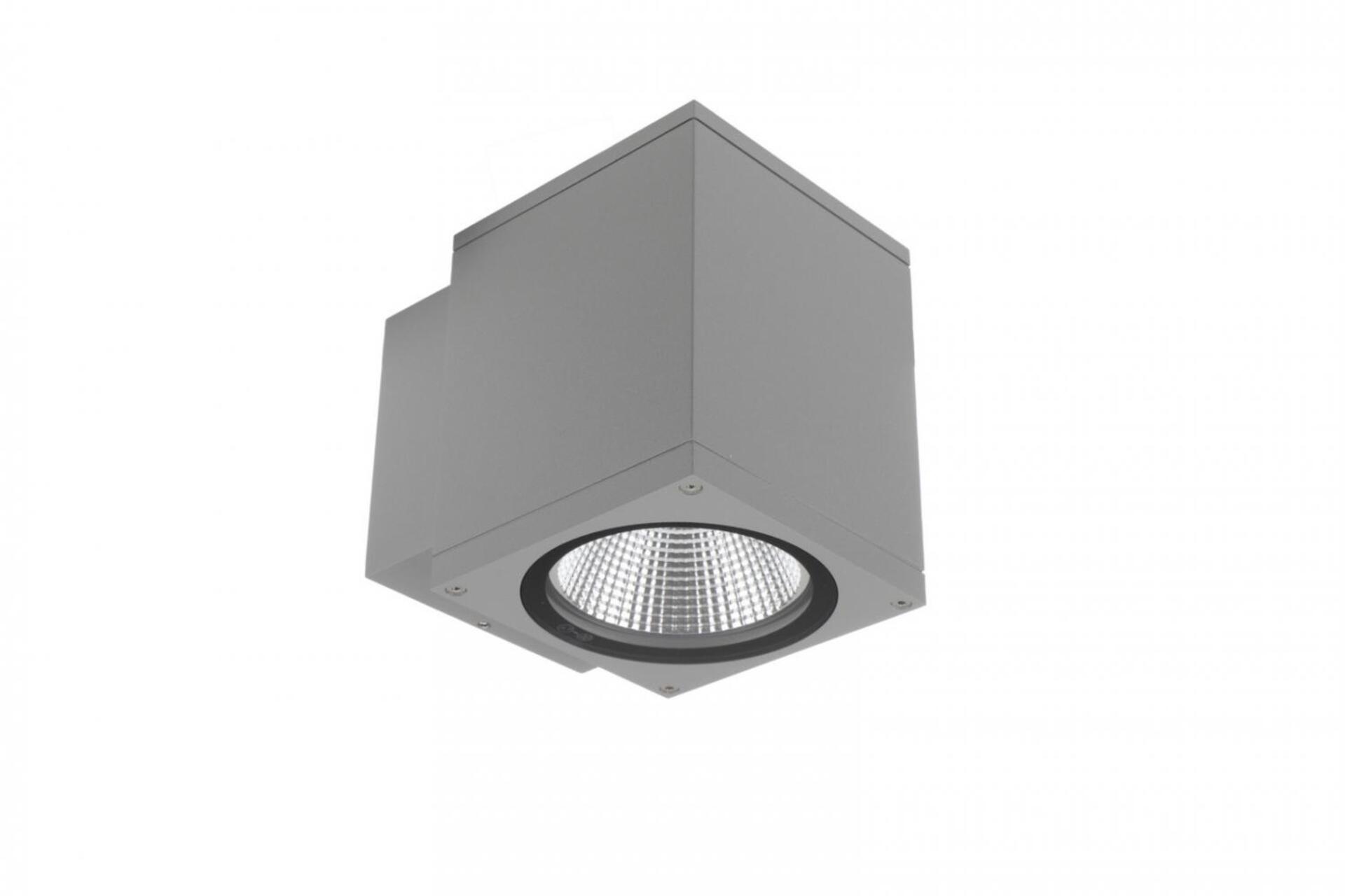 Levně Deko-Light nástěnné přisazené svítidlo - ShoreLine Pro hranaté, 12 W, DIM, 3000/4000 K, světlešedá 731202