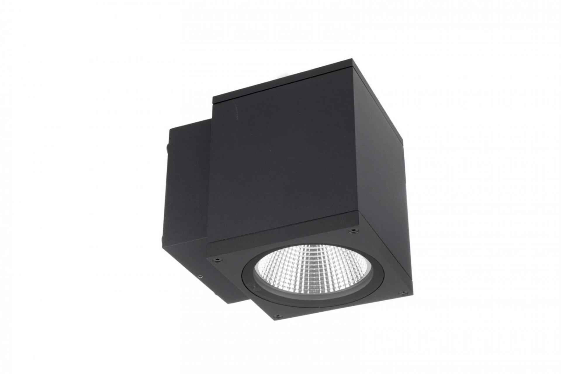 Levně Deko-Light nástěnné přisazené svítidlo - ShoreLine Pro hranaté, 12 W, DIM, 3000/4000 K, tmavěšedá 731203
