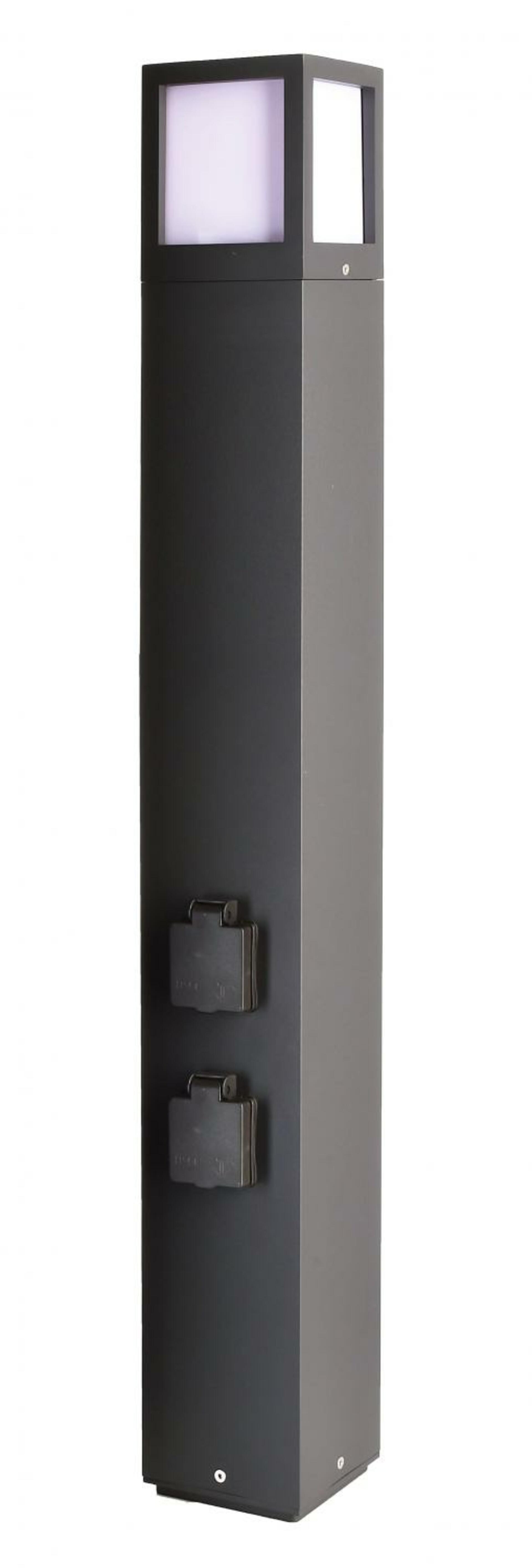 Light Impressions Deko-Light stojací svítidlo Facado Socket 220-240V AC/50-60Hz E27 1x max. 20,00 W 1000 mm tmavěšedá 733065