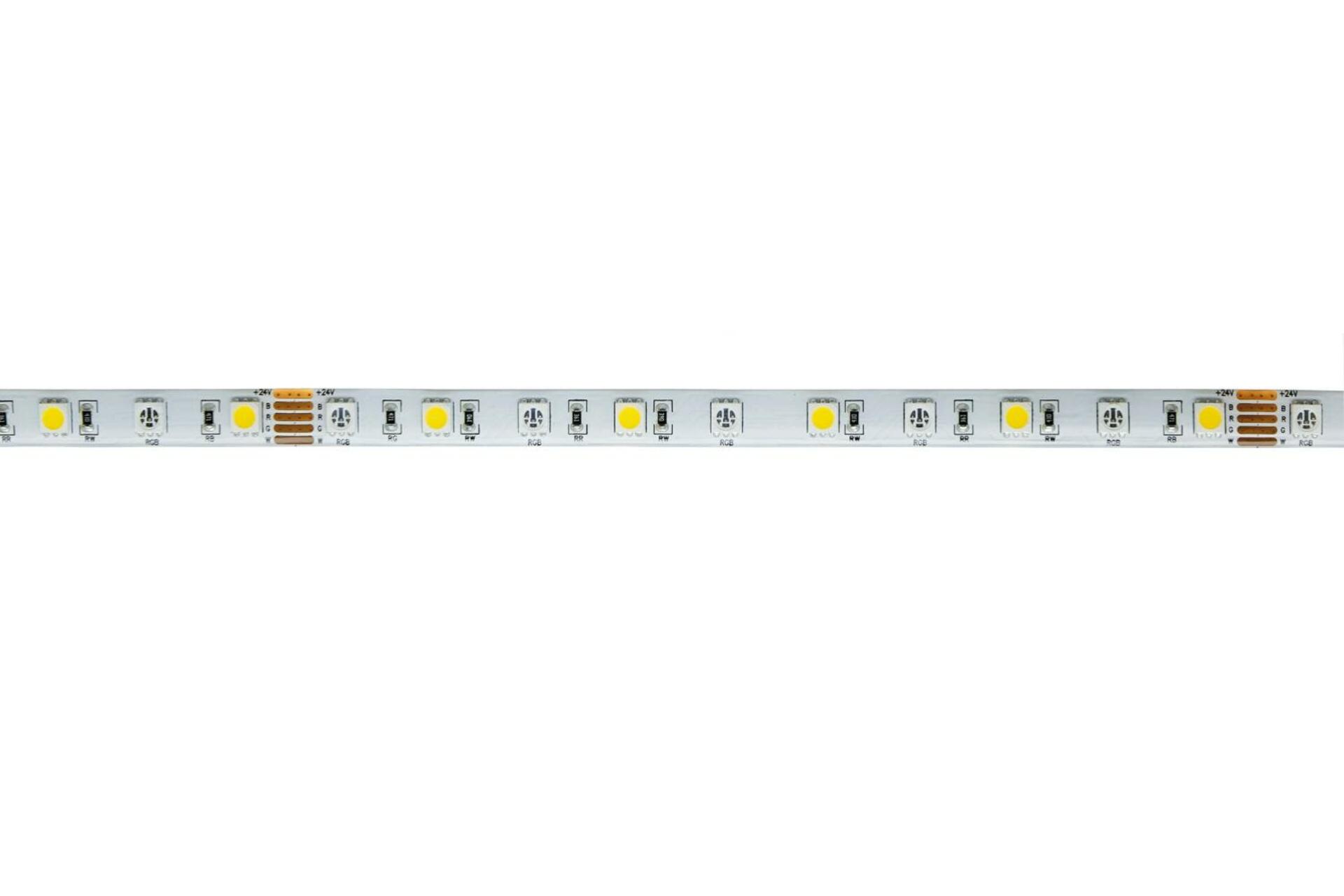Light Impressions Deko-Light flexibilní LED pásek 5050-60-24V-RGB+4000K-5m-Silikon 24V DC 65,00 W 4000 K 3155 lm 5000 840373