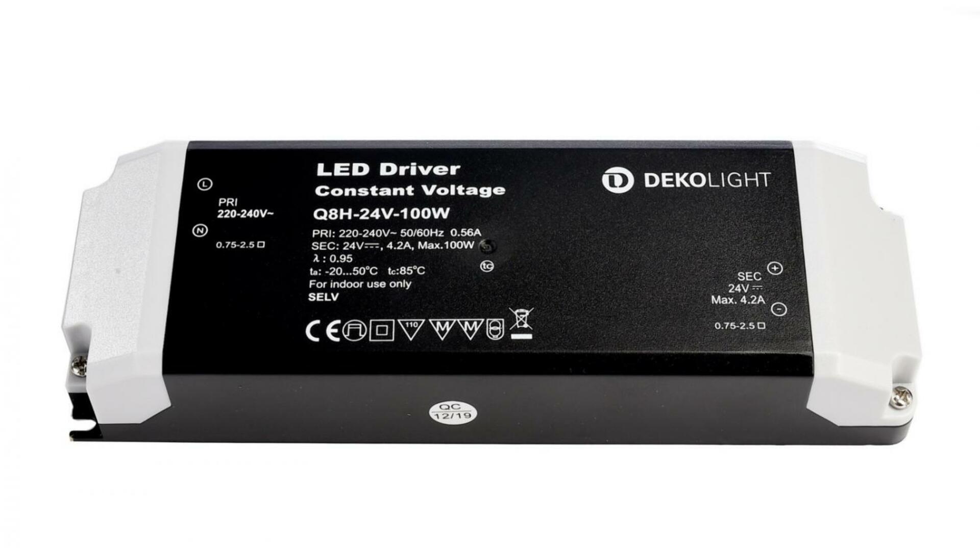 Light Impressions Deko-Light napájení BASIC, CV, Q8H-24-100W konstantní napětí 0-4200 mA IP20 24V DC 100,00 W  862166