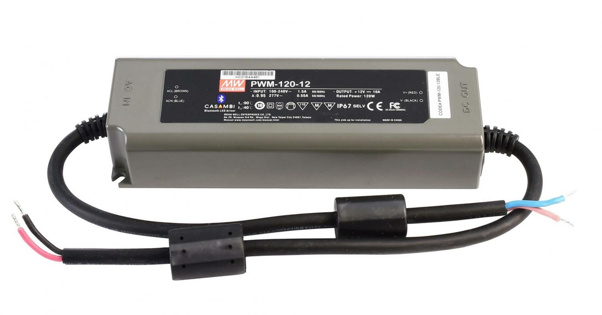 Light Impressions Meanwell LED-napájení DIM, PWM-120-12BLE Casambi konstantní napětí 0-10000 mA IP20 stmívatelné 12V DC 120,0 W 862250
