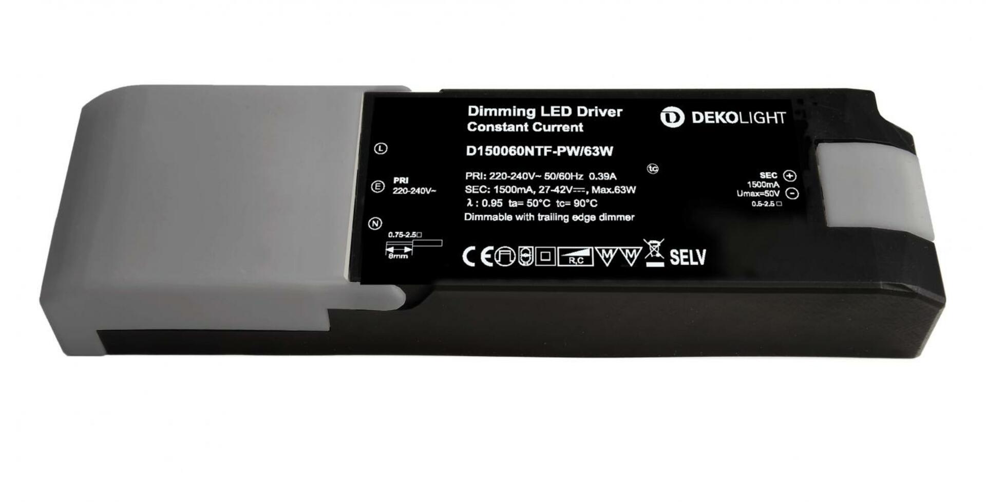 Light Impressions Deko-Light napájení (CC, DC) stmívatelné, QUICK, CC, 1500mA, 27-42V, 60W, konstantní proud 862259
