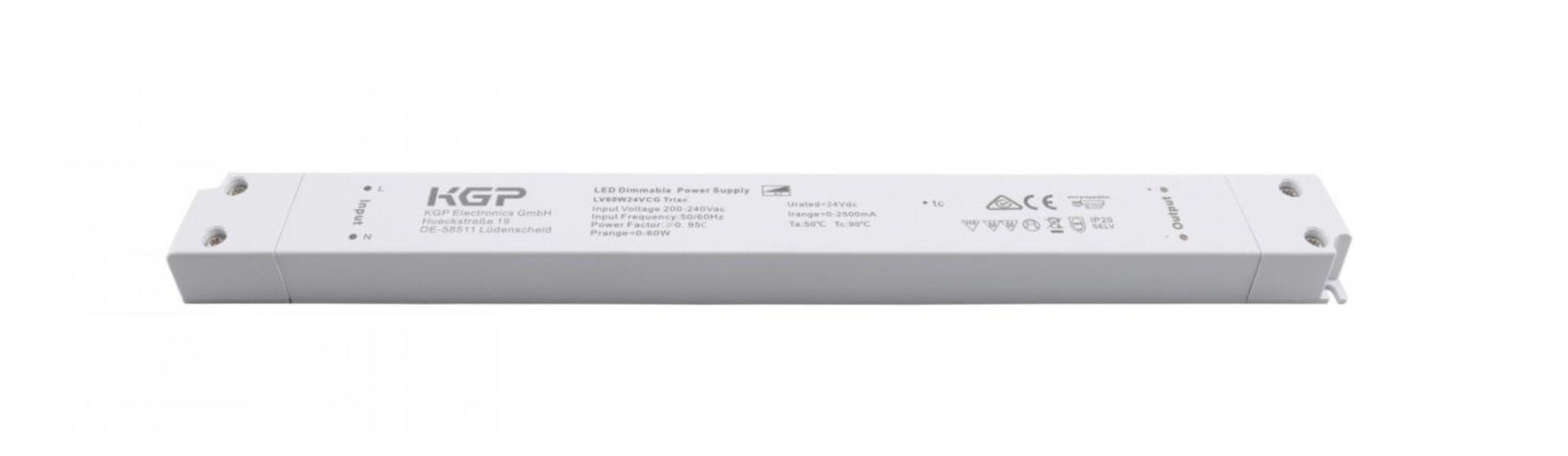 DEKO-LIGHT KGP napájení (CV, DC) stmívatelné - KGP, Long-Flat, DIM, CV, LV60W24CG Triac 862278