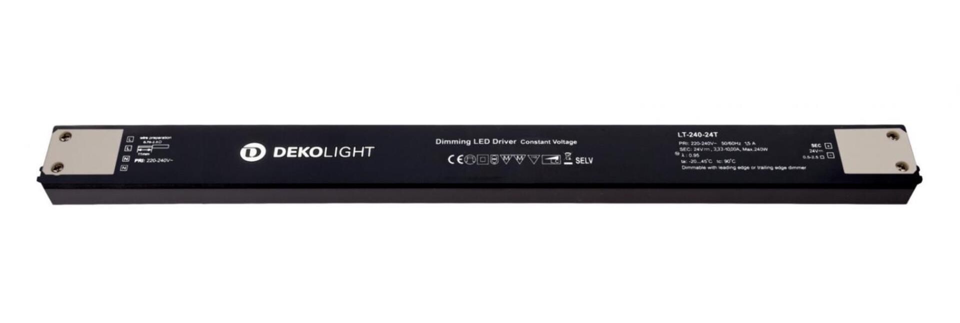 Levně Deko-Light napájení (CV, DC) stmívatelné - Long-Flat, DIM, CV, 24V 80-240W 862280