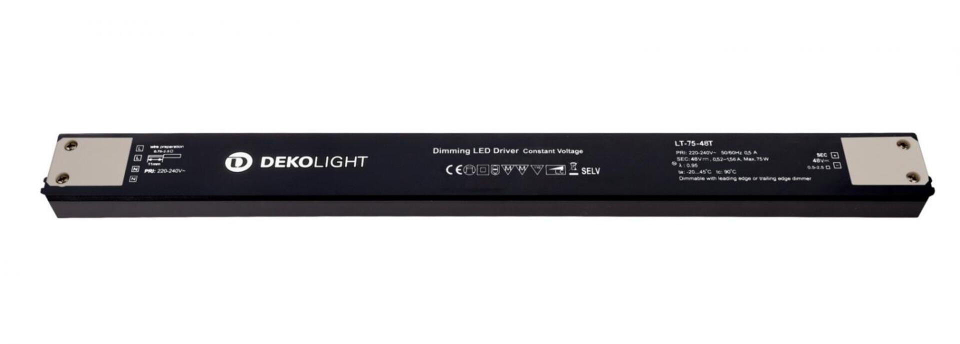 Levně Deko-Light napájení (CV, DC) stmívatelné - Long-Flat, DIM, CV, 48V 25-75W 862283