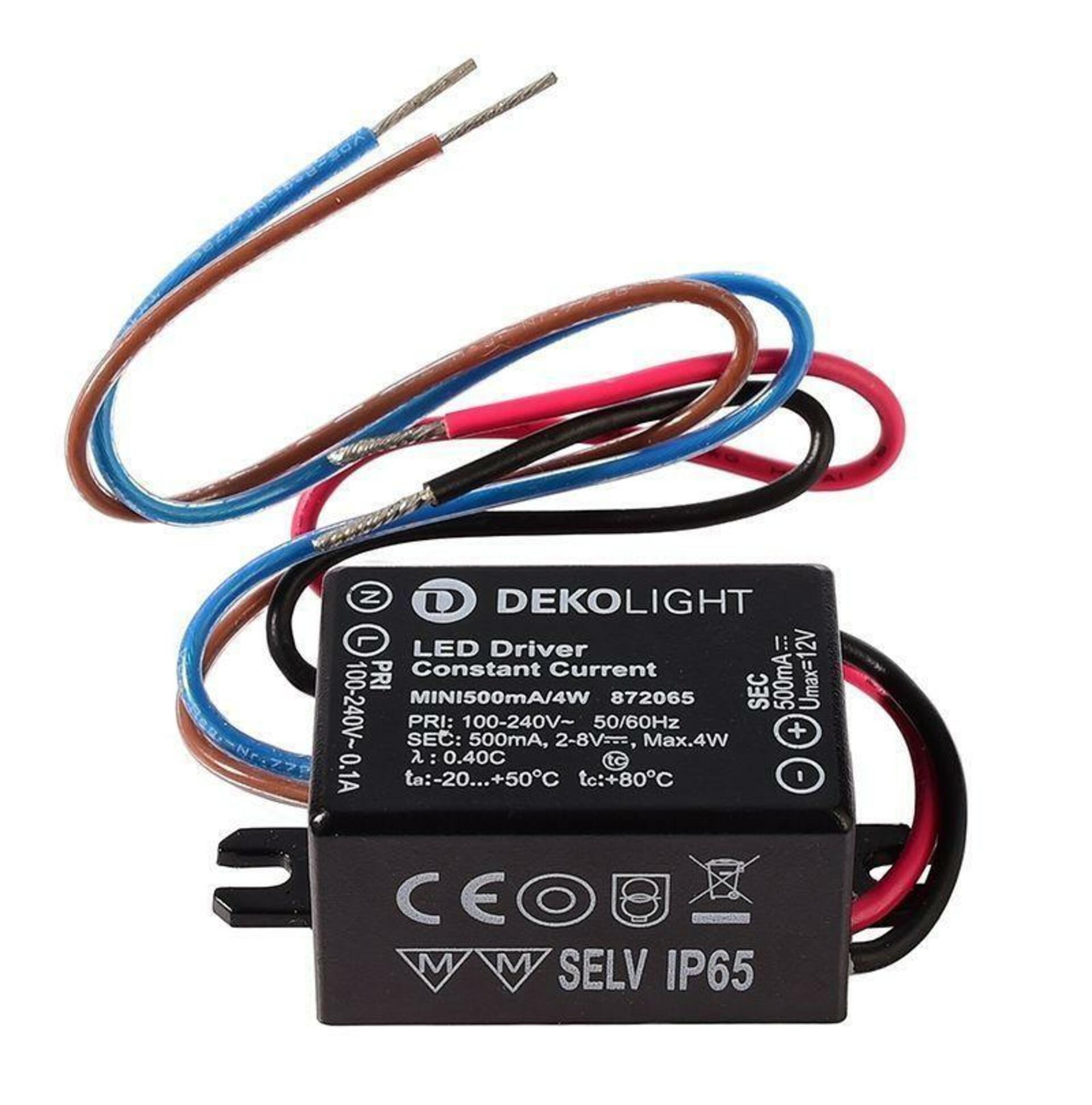 Light Impressions Deko-Light napájení MINI, 500mA/4W konstantní proud 500 mA IP65 2-8V DC 4,00 W 872065