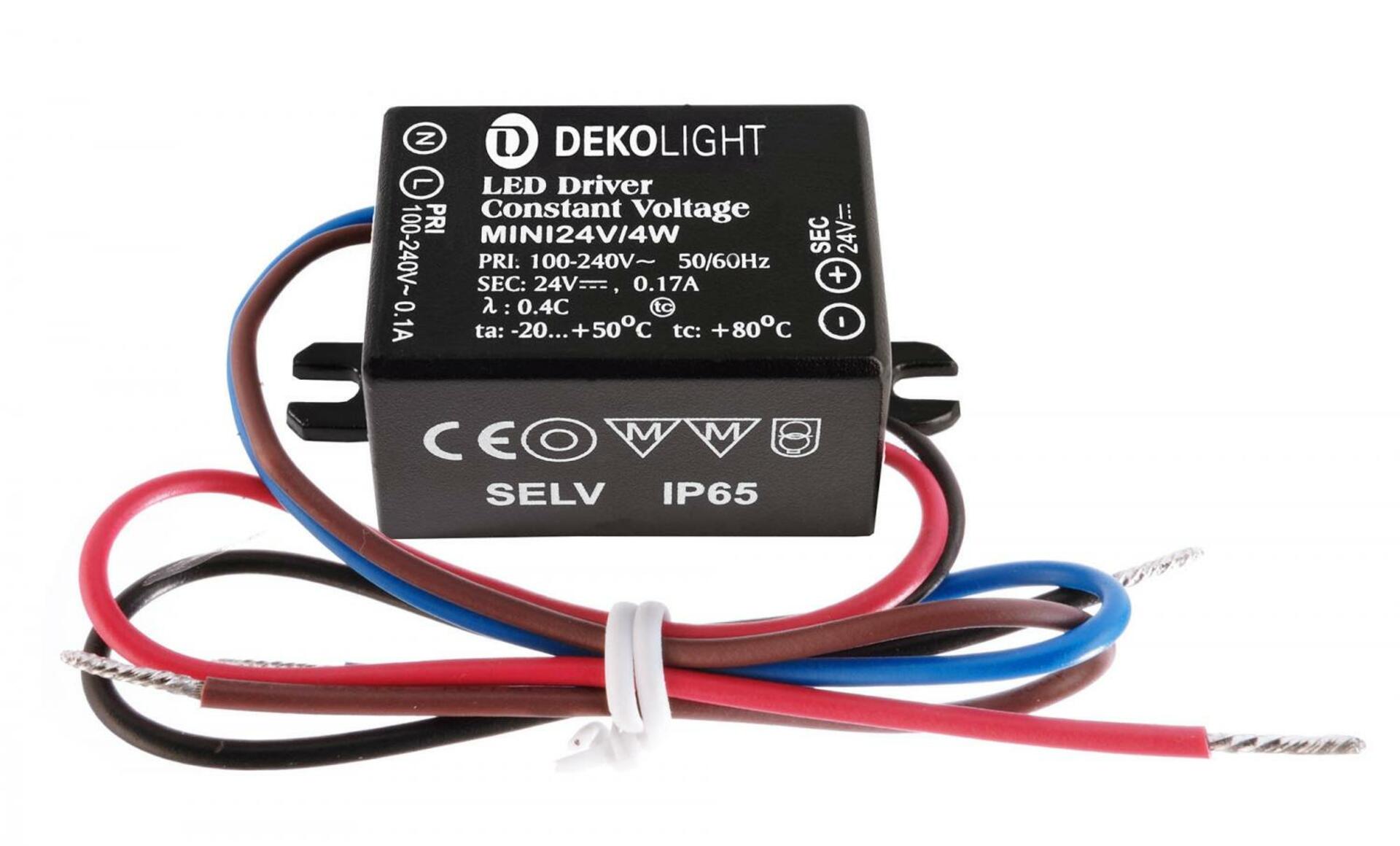 Light Impressions Deko-Light LED-napájení MINI, CV, 24V/4W konstantní napětí 0-170 mA IP65 24V DC 4,00 W 872128
