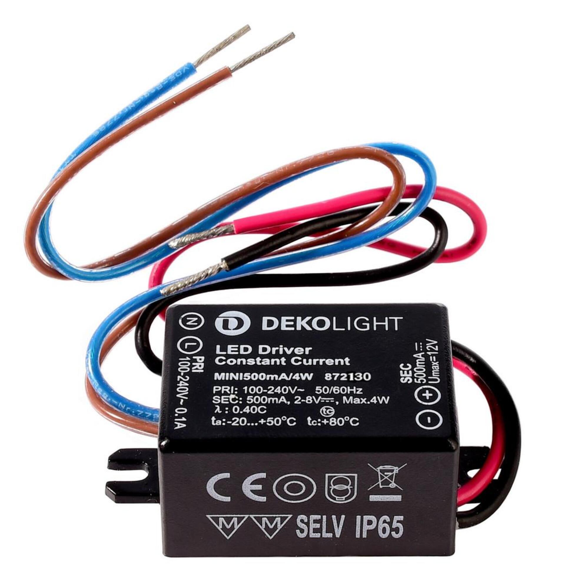 Levně Deko-Light napájení - MINI, CC, 500mA/4W 872130