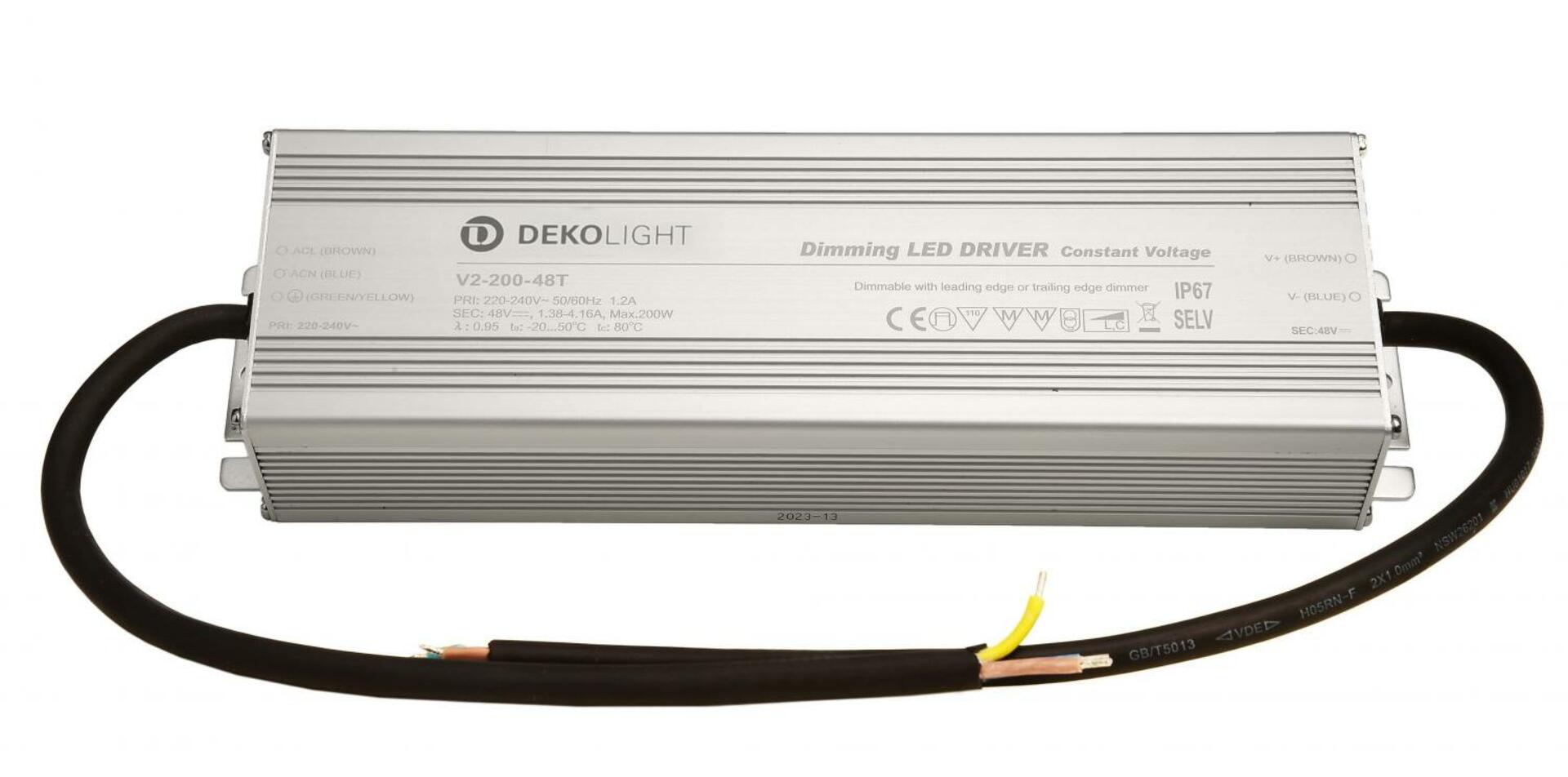 Levně Light Impressions Deko-Light napájení (CV, DC) stmívatelné, LED-napájení, IP, DIM, konstantní napětí 1380-4160 mA IP67 stmívatelné 48V DC 66-200 W 872143