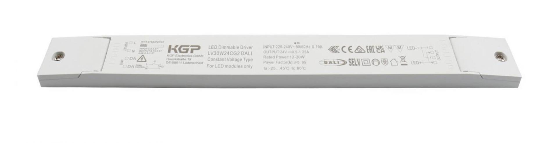 Levně DEKO-LIGHT KGP napájení (CV, DC) stmívatelné - KGP, Long-Flat, DIM, CV, LV30W24CG2 DALI 872146