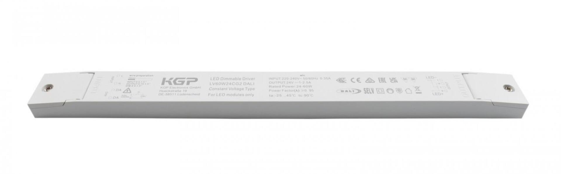 Levně DEKO-LIGHT KGP napájení (CV, DC) stmívatelné - KGP, Long-Flat, DIM, CV, LV60W24CG2 DALI 872147