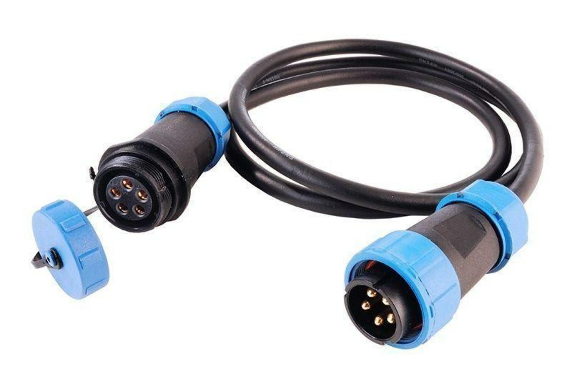 Light Impressions Deko-Light Weipu HQ 12/24/48V spojovací kabel 5-pólový kabelový systém5000 mm 940043