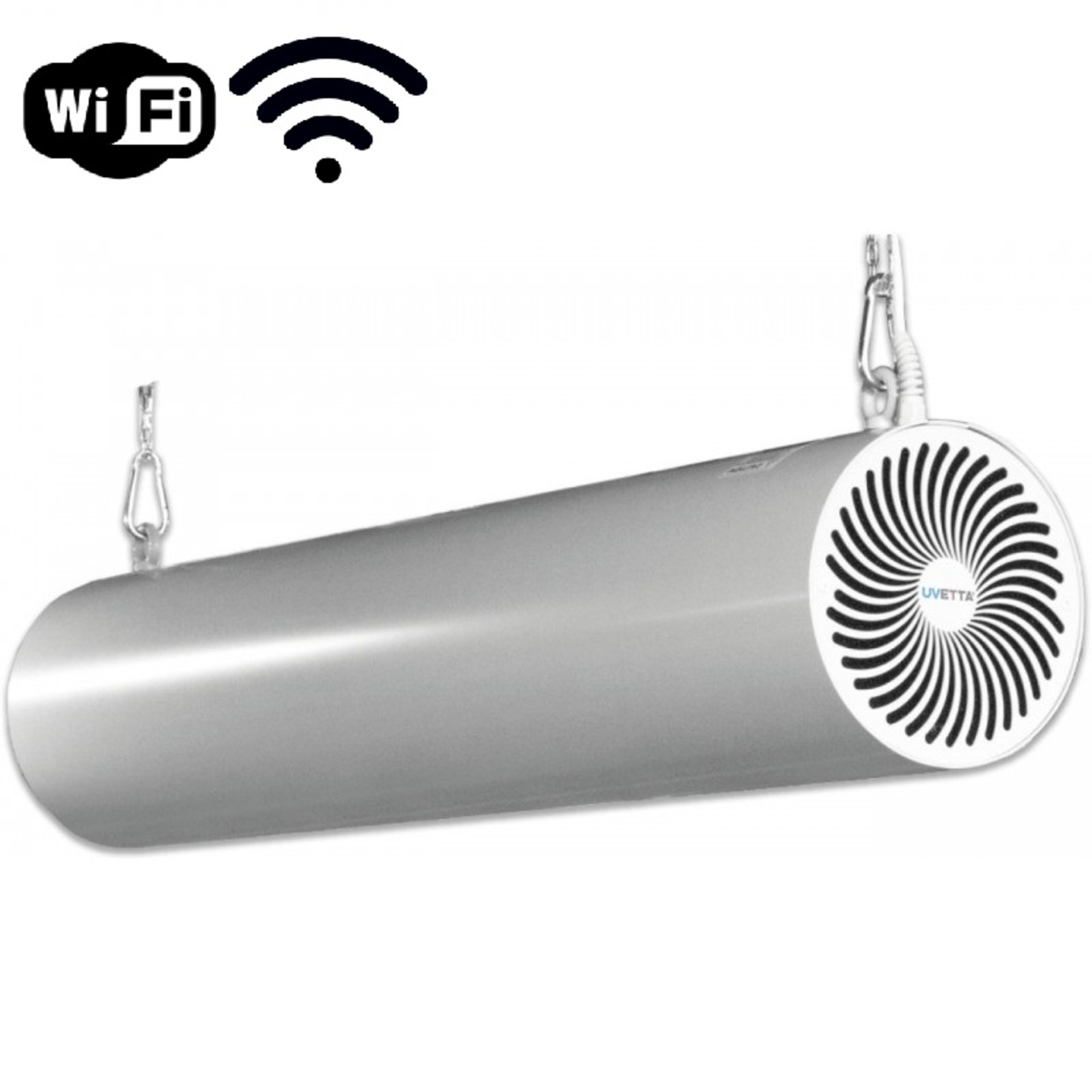 Levně Germicidní zářič UVETTA Wi-Fi závěsná montáž pro velké prostory- Bílá INTU220AWW, UV-C INDIRECT WHITE , UV-C power :255W , 250m3/hod