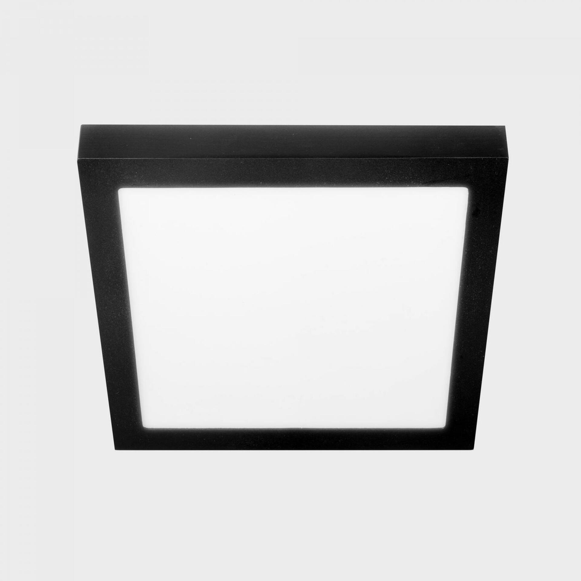 KOHL LIGHTING KOHL-Lighting DISC SLIM SQ stropní svítidlo černá 24 W 3000K nestmívatelné