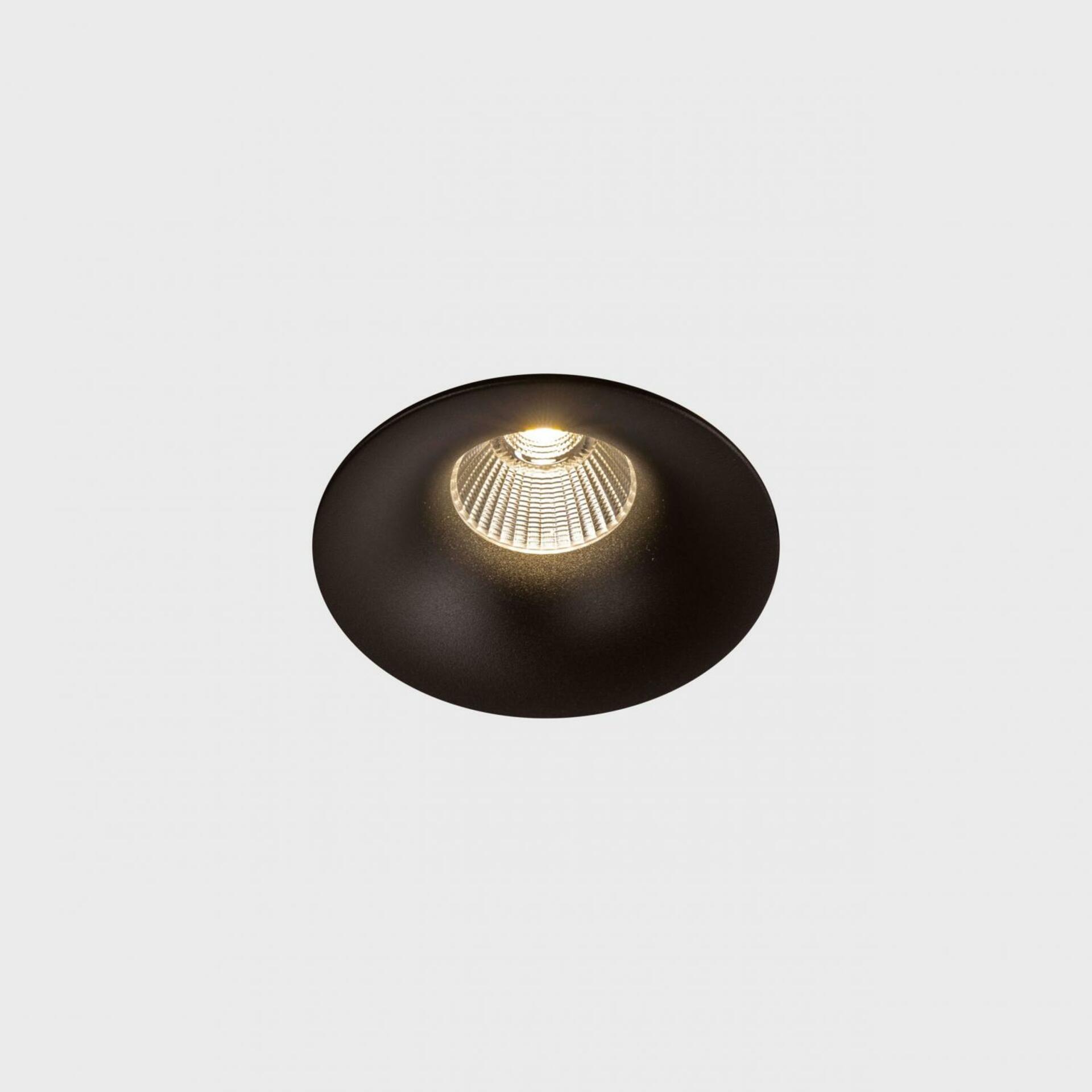 KOHL LIGHTING KOHL-Lighting LUXO zapuštěné svítidlo s rámečkem pr.100 mm černá 38° 12W CRI 80 3000K 1.10V