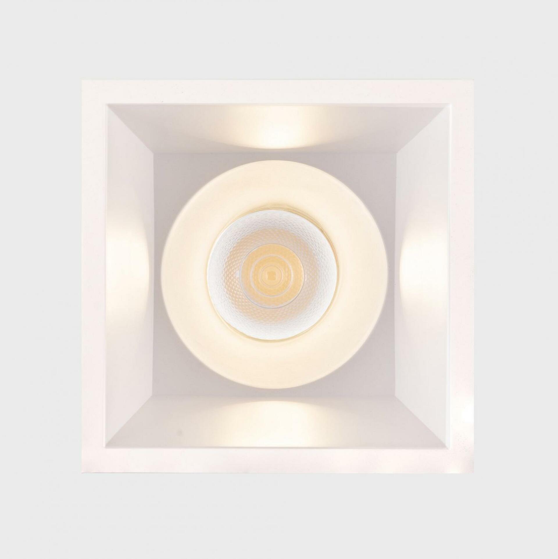KOHL LIGHTING KOHL-Lighting NOON SQ zapuštěné svítidlo s rámečkem 93x93 mm bílá 38° 10 W  CRI 80 3000K PUSH