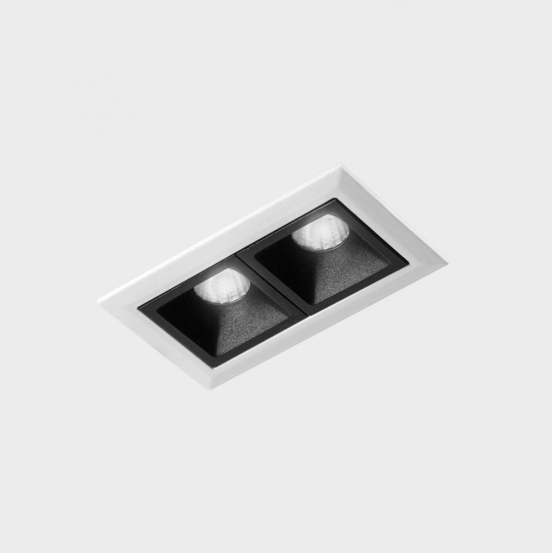 Levně KOHL LIGHTING KOHL-Lighting NSES zapuštěné svítidlo s rámečkem 75x45 mm bílá-černá 4 W CRI 90 2700K Non-Dimm