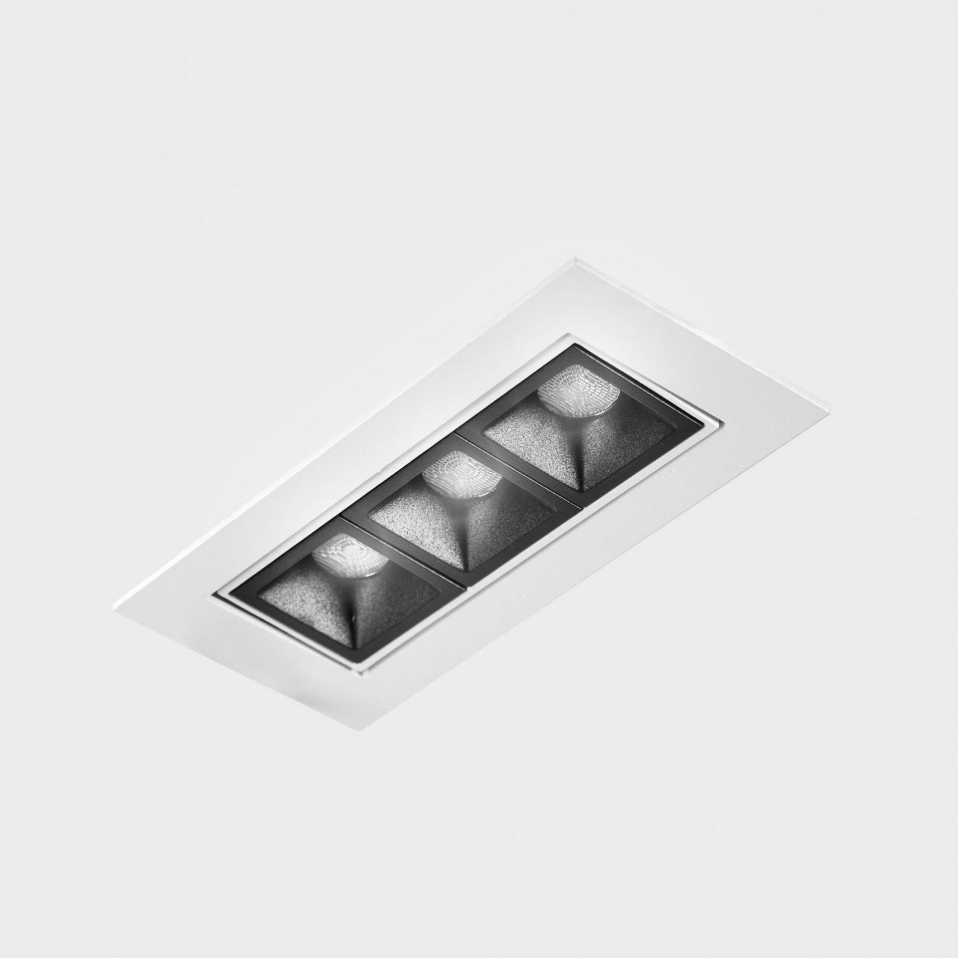 KOHL LIGHTING KOHL-Lighting NSES TILT zapuštěné svítidlo s rámečkem 123x58 mm bílá-černá 6 W CRI 90 3000K Non-Dimm