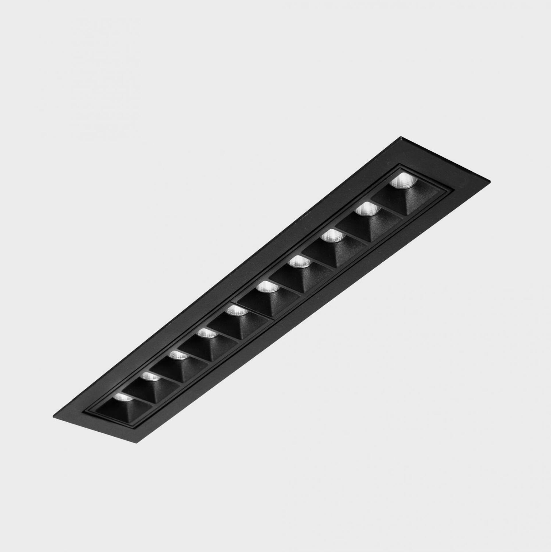 KOHL LIGHTING KOHL-Lighting NSES TILT zapuštěné svítidlo s rámečkem 300x58 mm černá 20 W CRI 90 2700K Non-Dimm