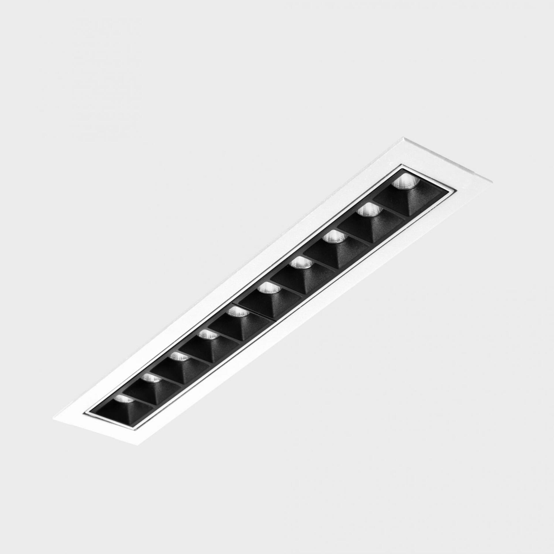 KOHL LIGHTING KOHL-Lighting NSES TILT zapuštěné svítidlo s rámečkem 300x58 mm bílá-černá 20 W CRI 90 3000K Non-Dimm
