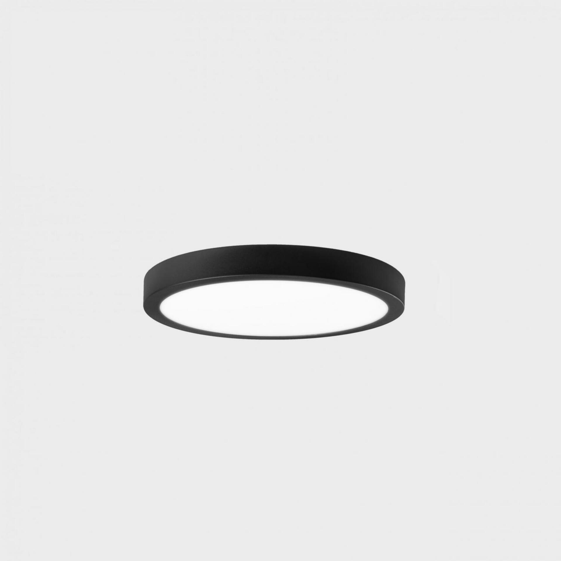 KOHL LIGHTING KOHL-Lighting DISC SLIM stropní svítidlo pr. 90 mm černá 6 W CRI 80 3000K Non-Dimm