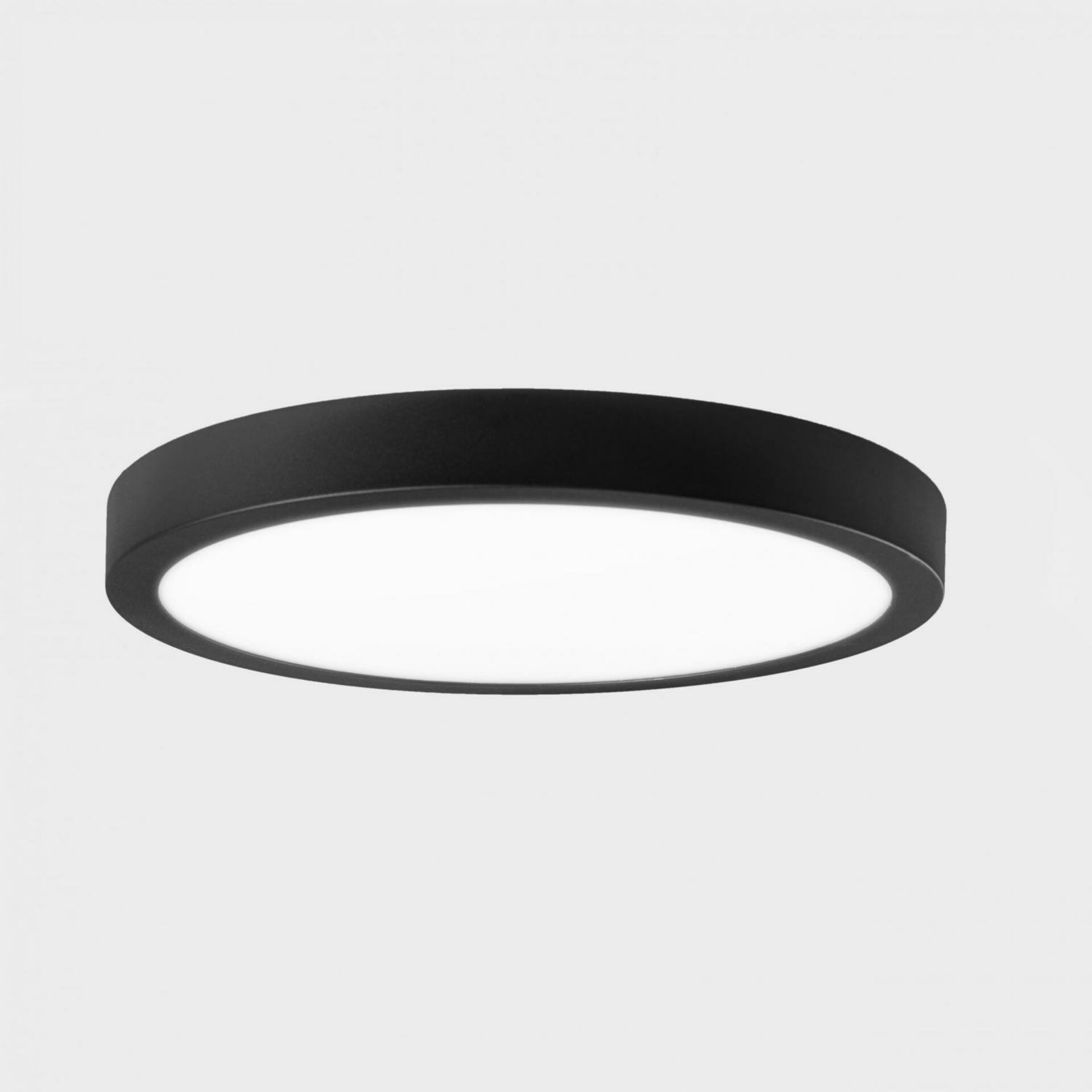 KOHL LIGHTING KOHL-Lighting DISC SLIM stropní svítidlo pr. 600 mm černá 56 W CRI 80 3000K Non-Dimm