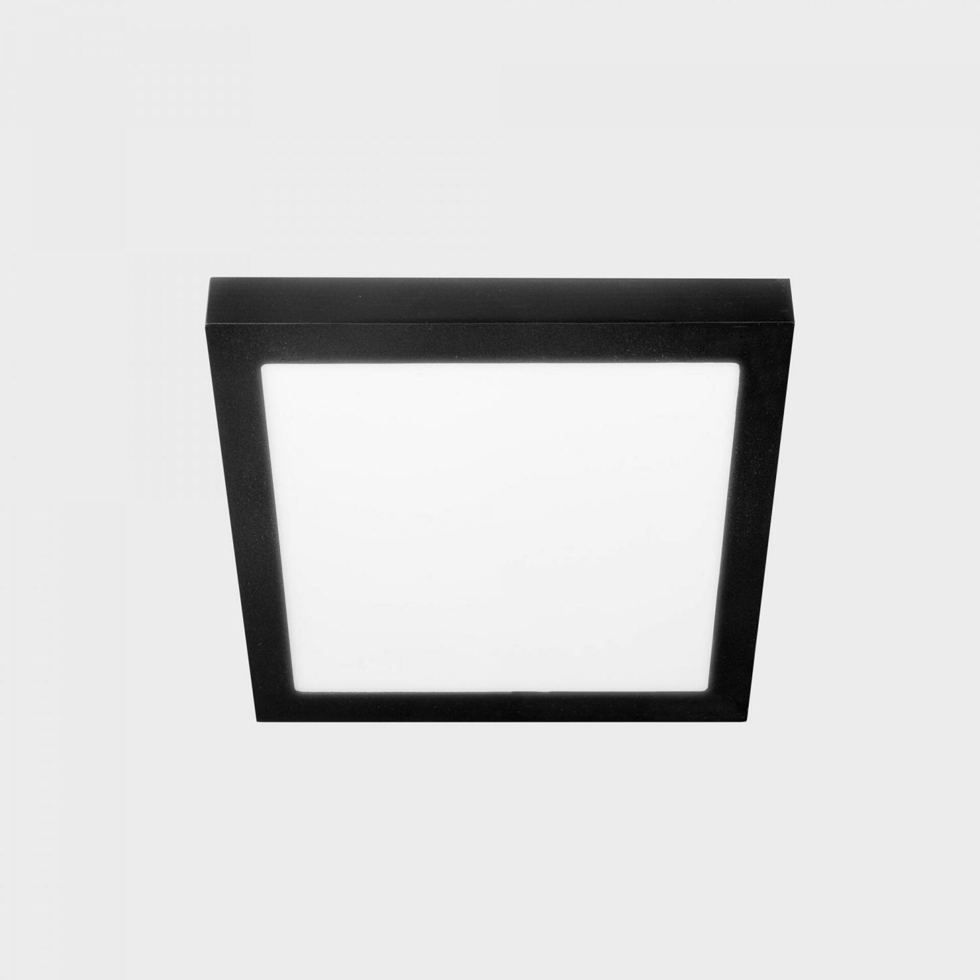 KOHL LIGHTING KOHL-Lighting DISC SLIM SQ stropní svítidlo 145x145 mm černá 12 W CRI 80 3000K Non-Dimm