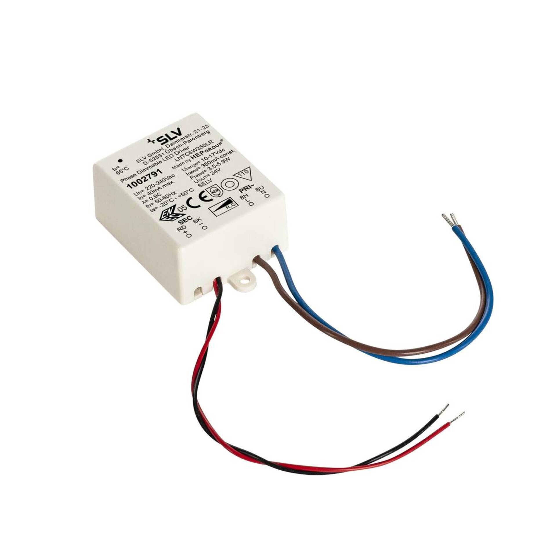 SLV BIG WHITE Ovladač LED 6W 350mA TRIAC stmívatelný 1002791