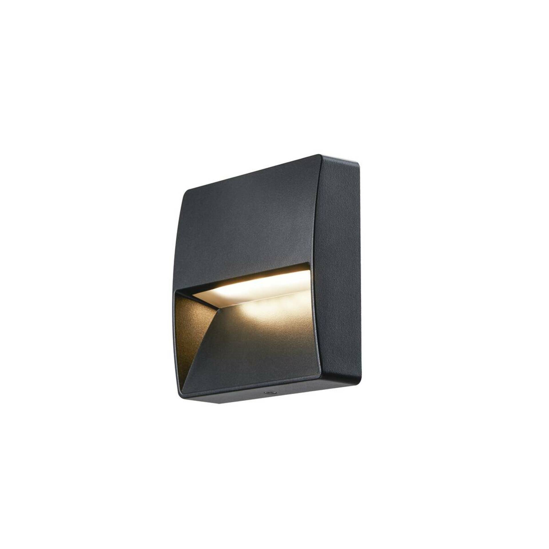 SLV BIG WHITE DOWNUNDER OUT square WL, Outdoor, nástěnné vestavné LED svítidlo, antracitové, 3000K 1002869