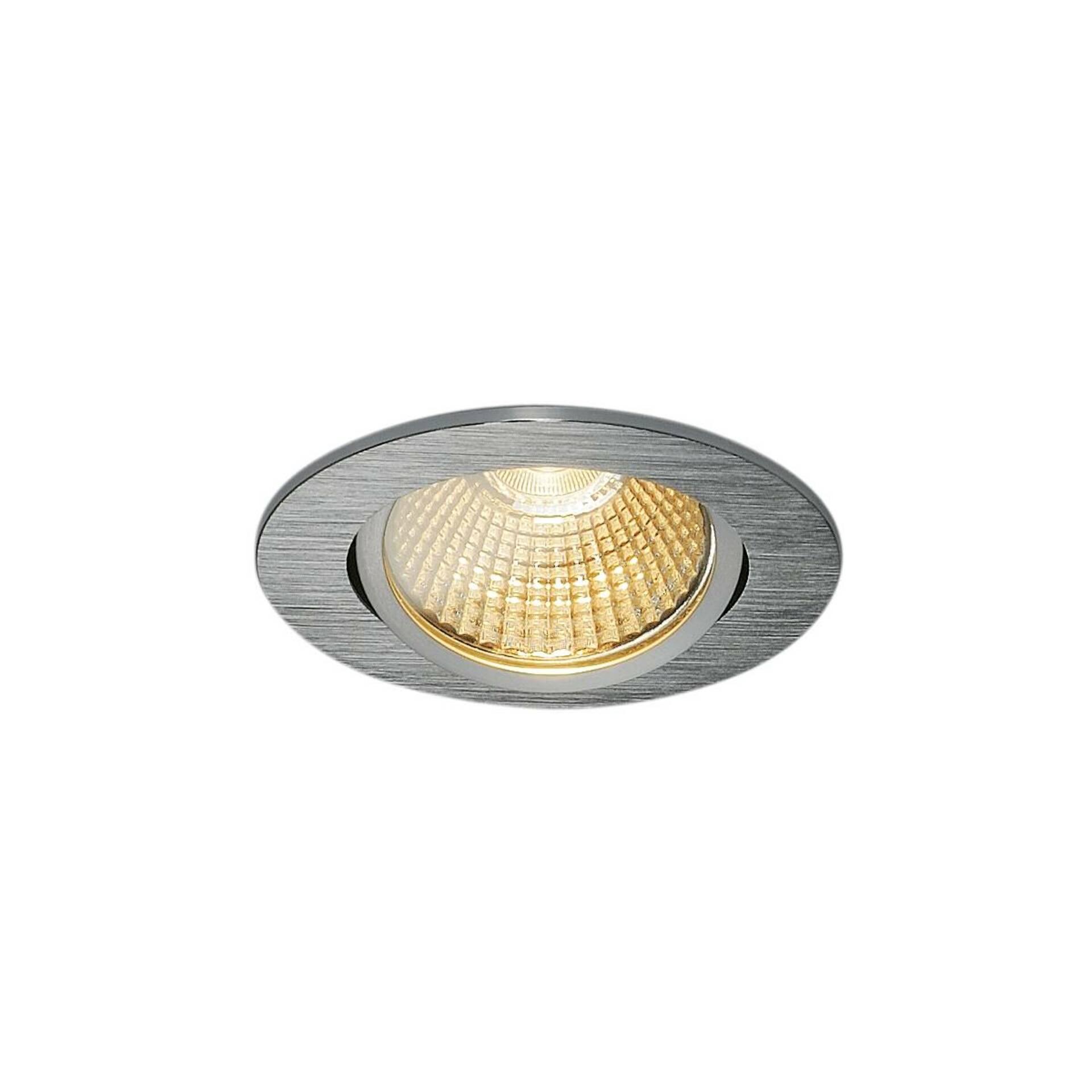 SLV BIG WHITE NEW TRIA 68 I CS Indoor, stropní vestavné LED svítidlo, hliníkové, 2700K, kruhové 1003067