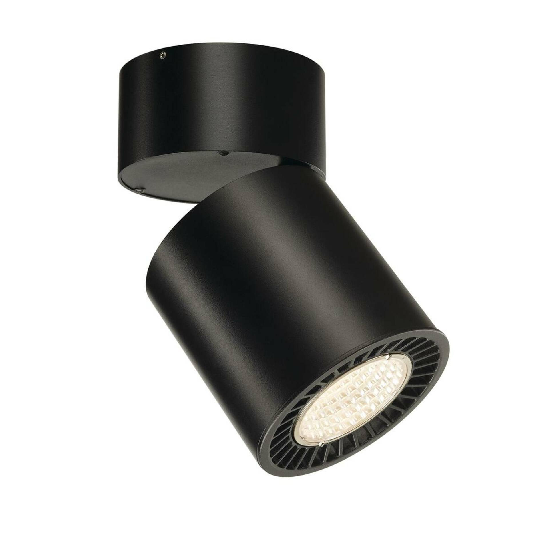 SLV BIG WHITE SUPROS CL LED vnitřní stropní přisazené svítidlo, kruhové, černá, 3000K, reflektoru 60°, CRI90, 3380lm 1003283