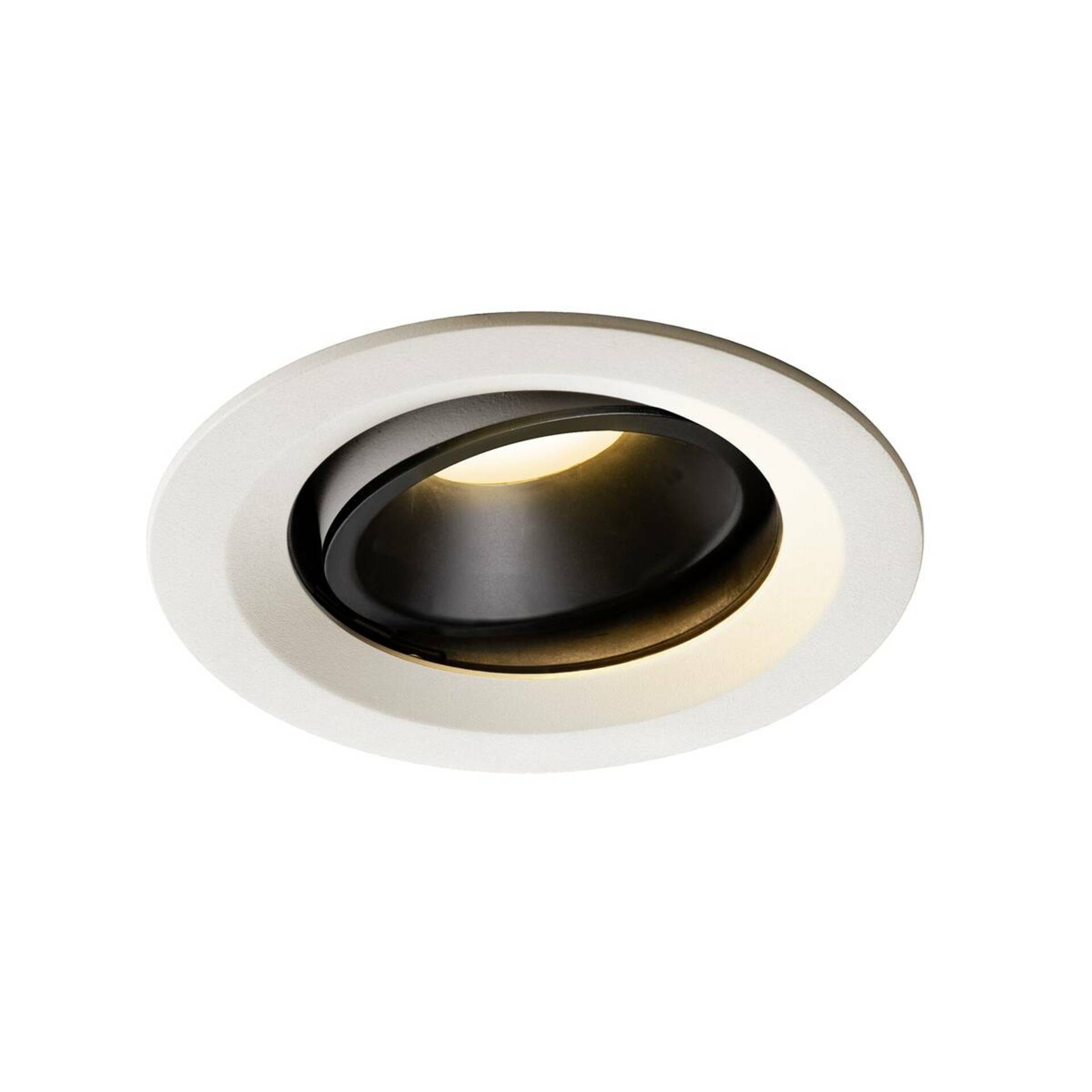 SLV BIG WHITE NUMINOS MOVE DL M vnitřní LED zápustné stropní svítidlo bílá/černá 3000 K 40° otočné a výkyvné 1003592