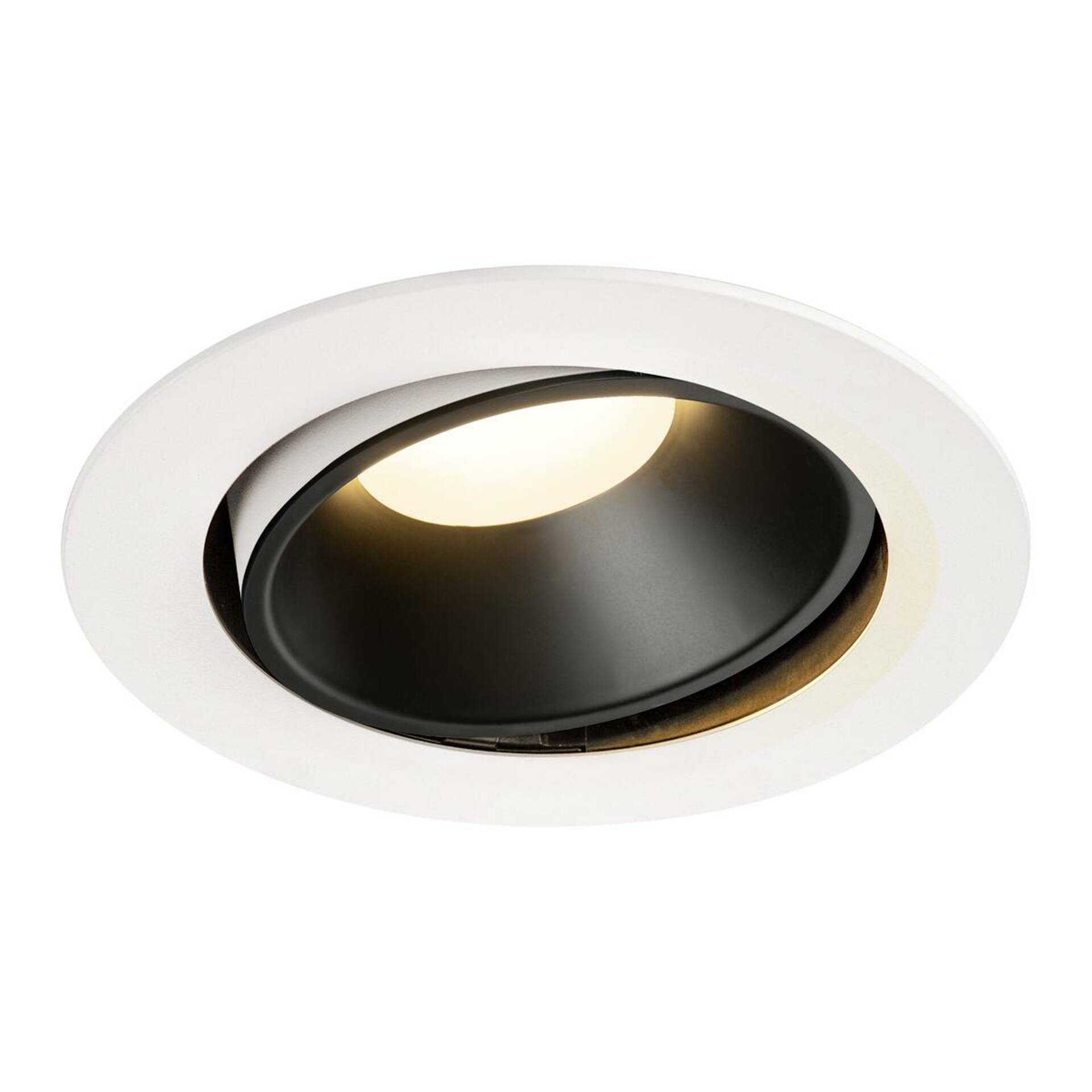 SLV BIG WHITE NUMINOS MOVE DL XL vnitřní LED zápustné stropní svítidlo bílá/černá 3000 K 20° otočné a výkyvné 1003733