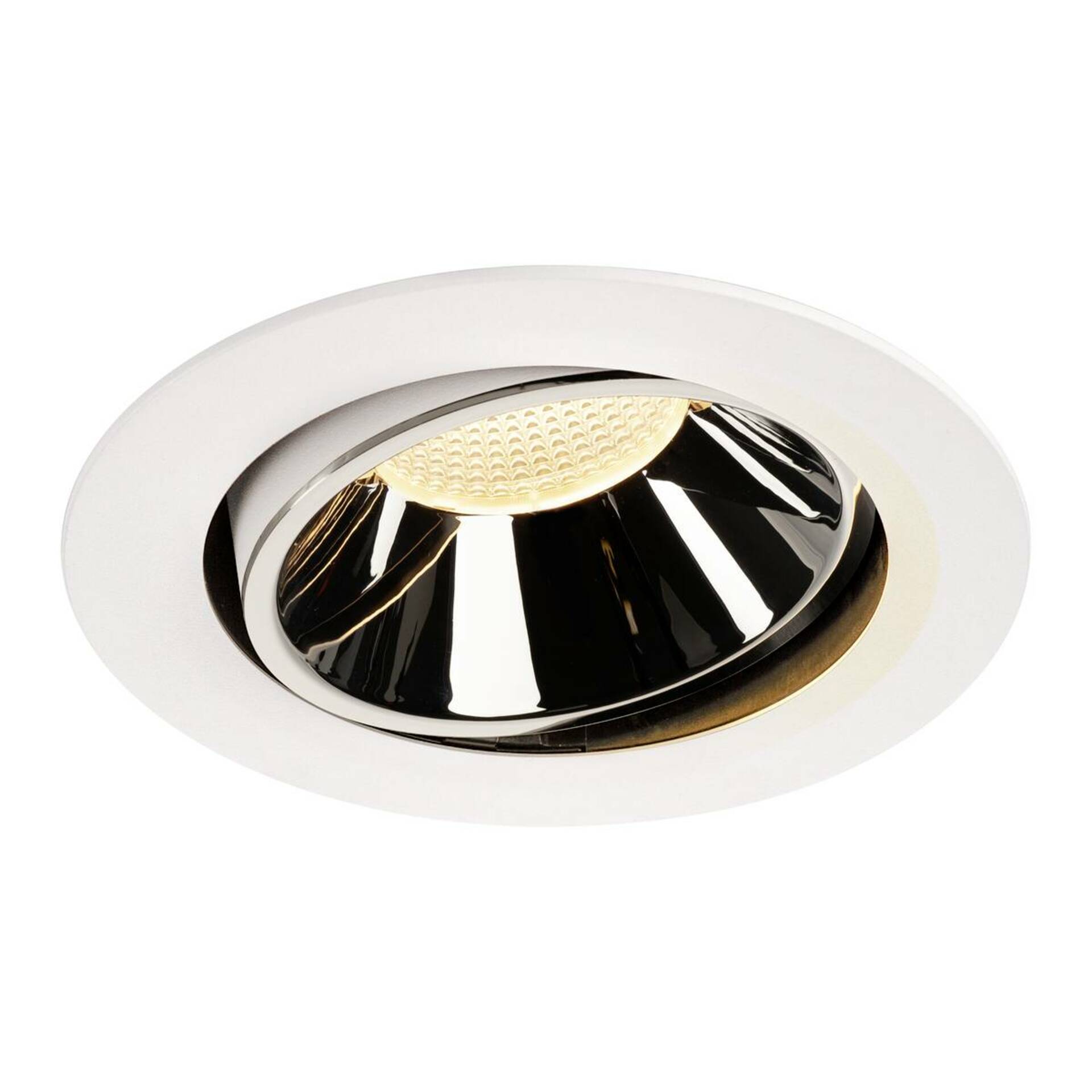 SLV BIG WHITE NUMINOS MOVE DL XL vnitřní LED zápustné stropní svítidlo bílá/chrom 3000 K 40° otočné a výkyvné 1003738