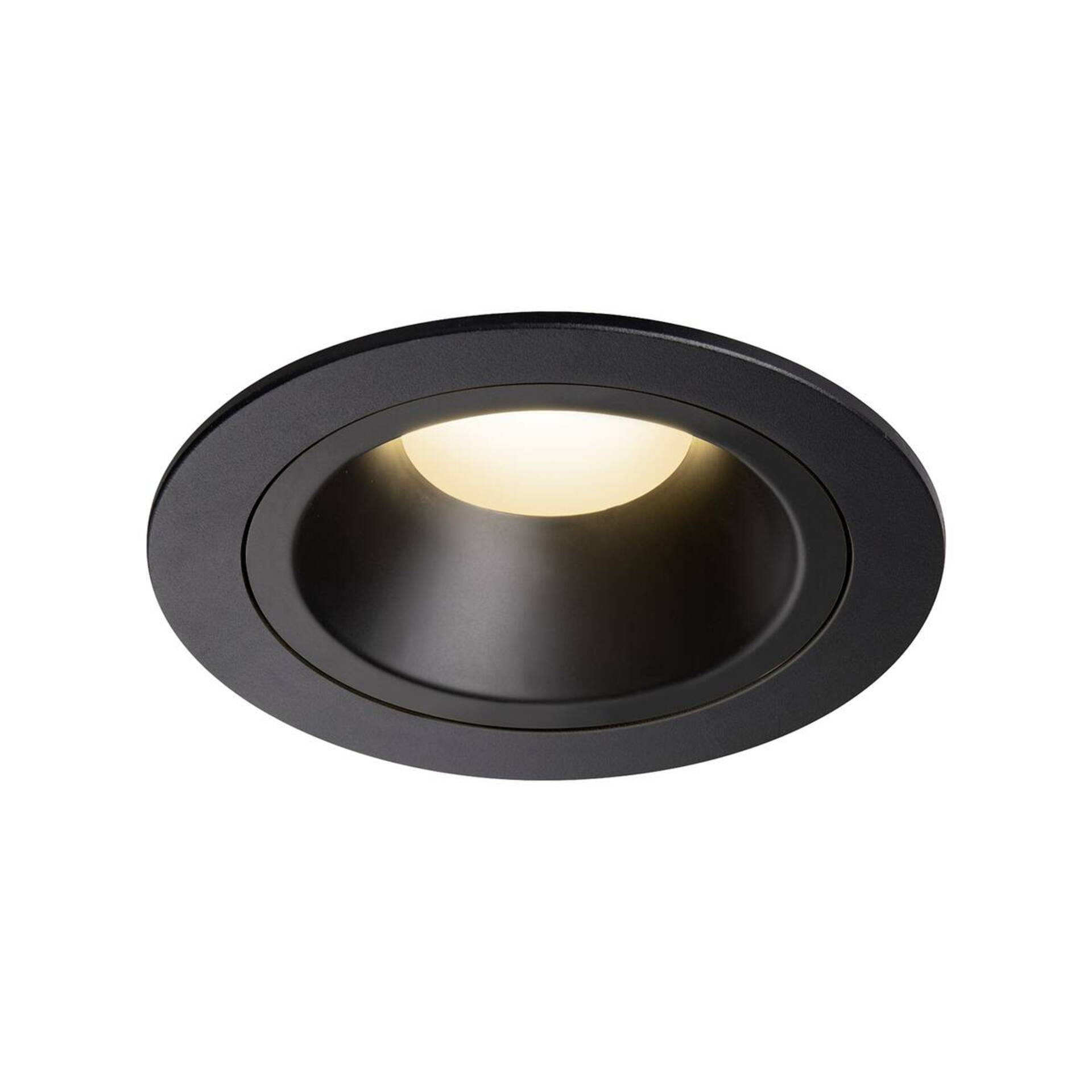 SLV BIG WHITE NUMINOS DL M vnitřní LED zápustné stropní svítidlo černá/černá 3000 K 40° včetně listových pružin 1003868