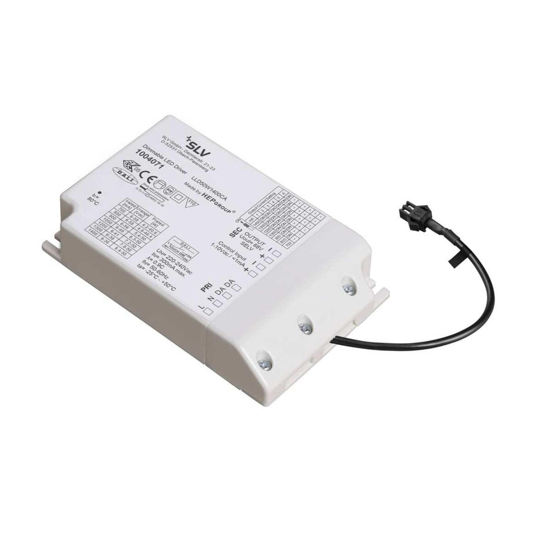 SLV BIG WHITE LED driver 4,2–50 W 1050 mA DALI 1004071