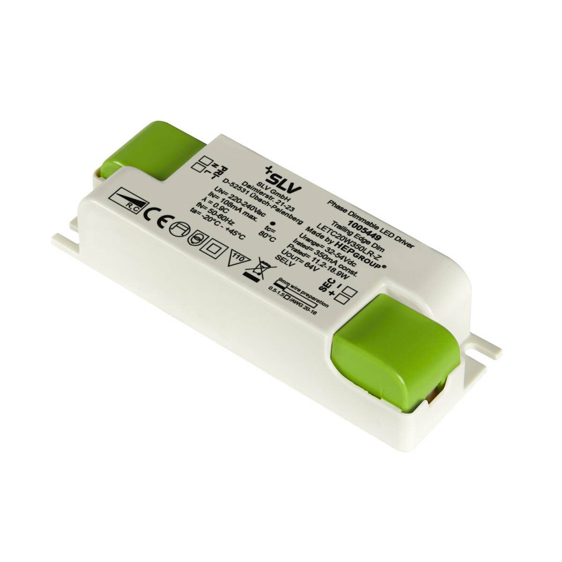 Levně SLV BIG WHITE LED driver 20 W 350 mA PHASE 1005449